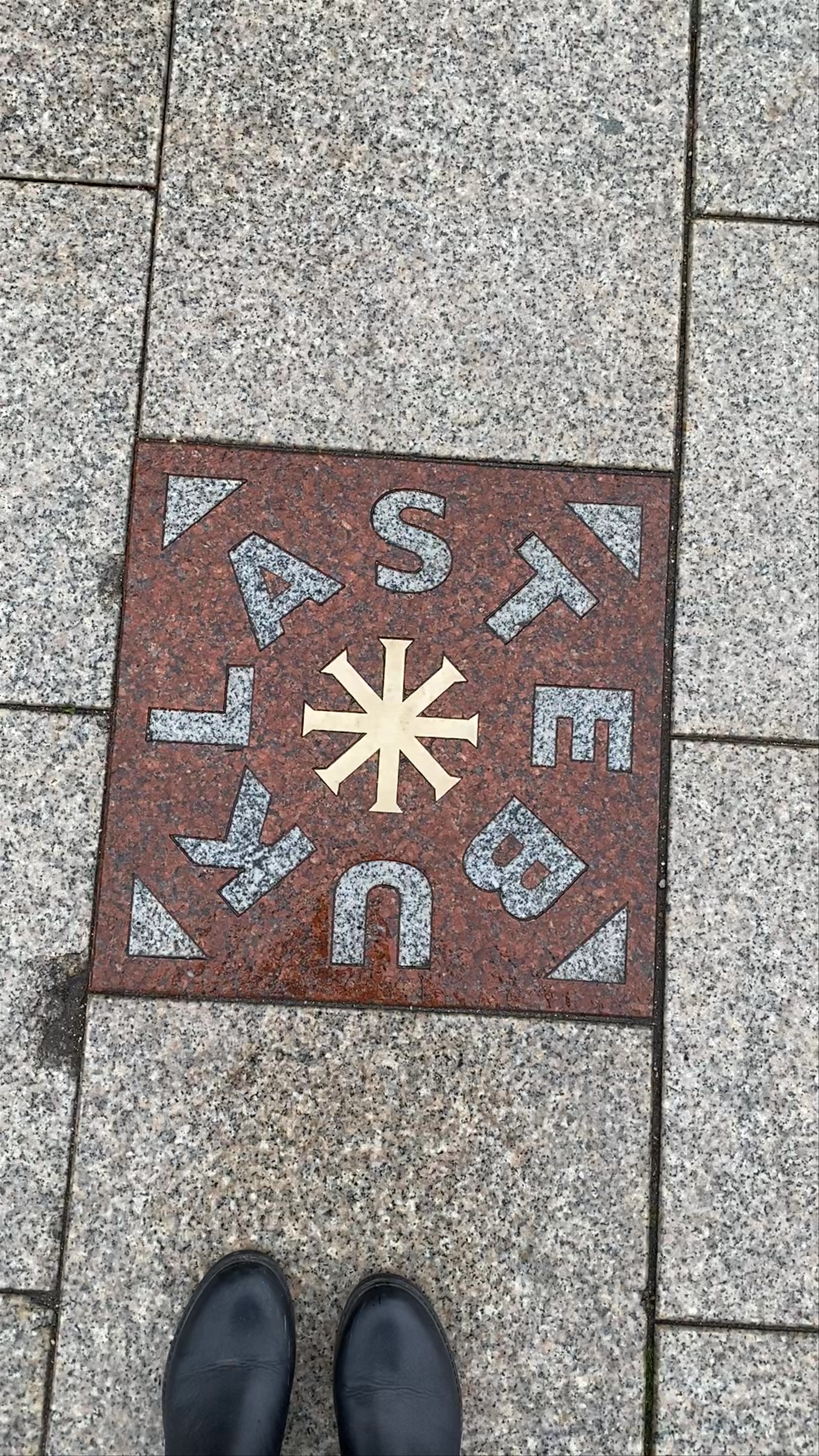 "Miracle" Tile at Katedros aikštė, Vilnius