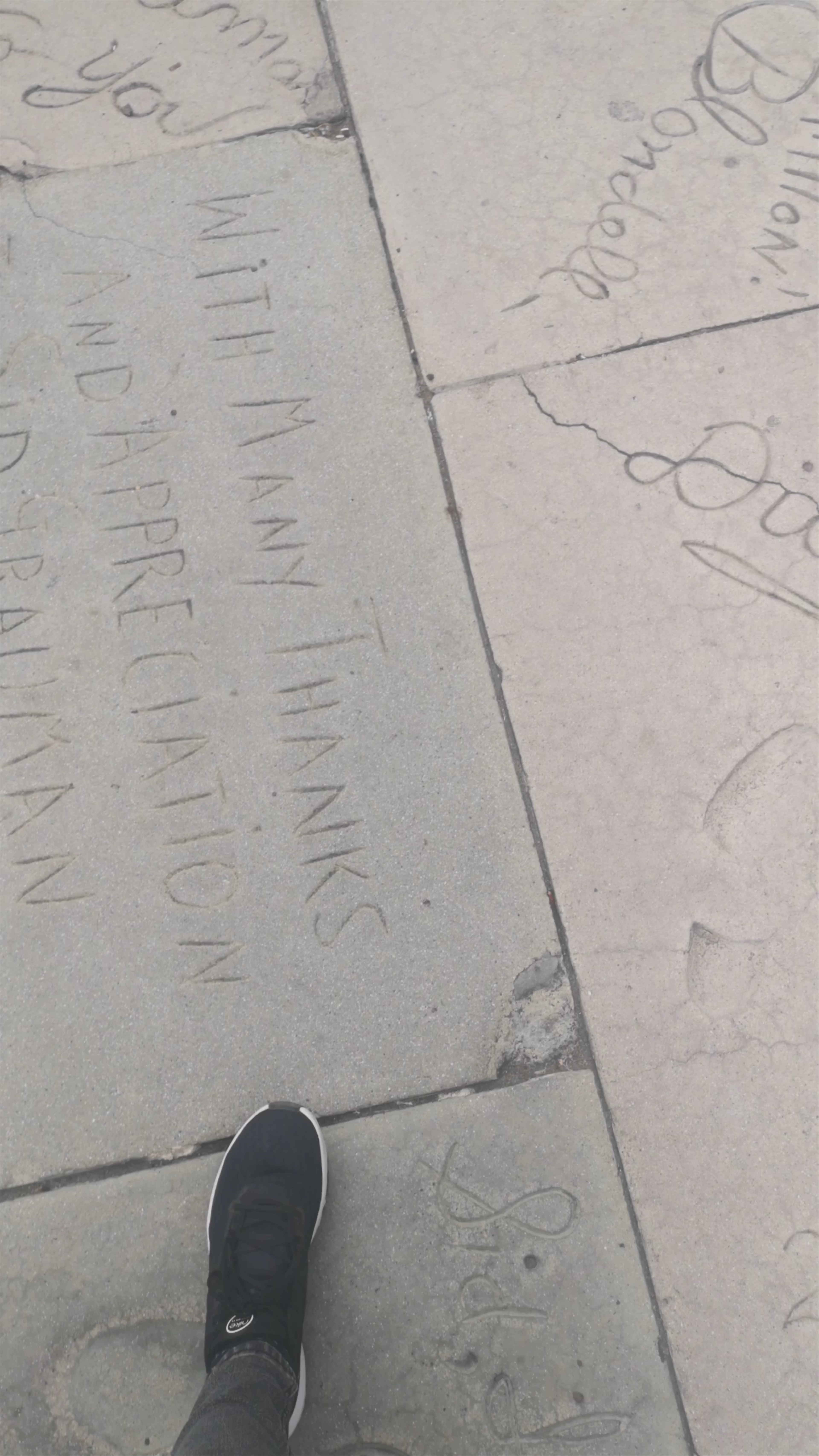 Iconic Footprints at Grauman’s Chinese Theatre in Hollywood
