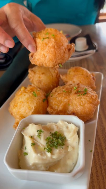Lilys - CORN BEIGNETS, this is under the starters category. I highly recommend this it's absolutely delicious. - New American Near Me - Mount Shasta, California