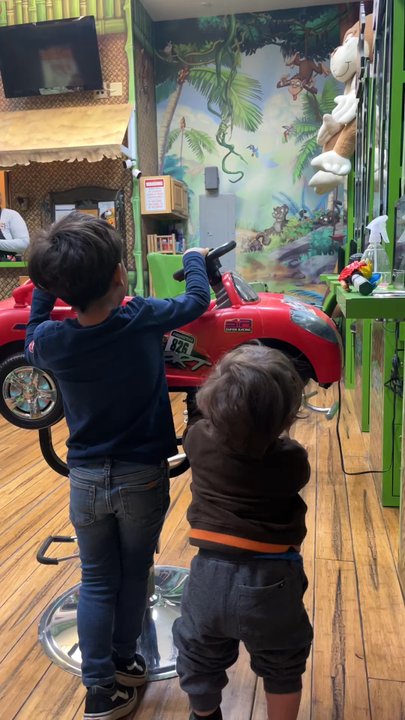 Monkey Dooz - Before our haircut - Kids Hair Salons Near Me - Riverside, California