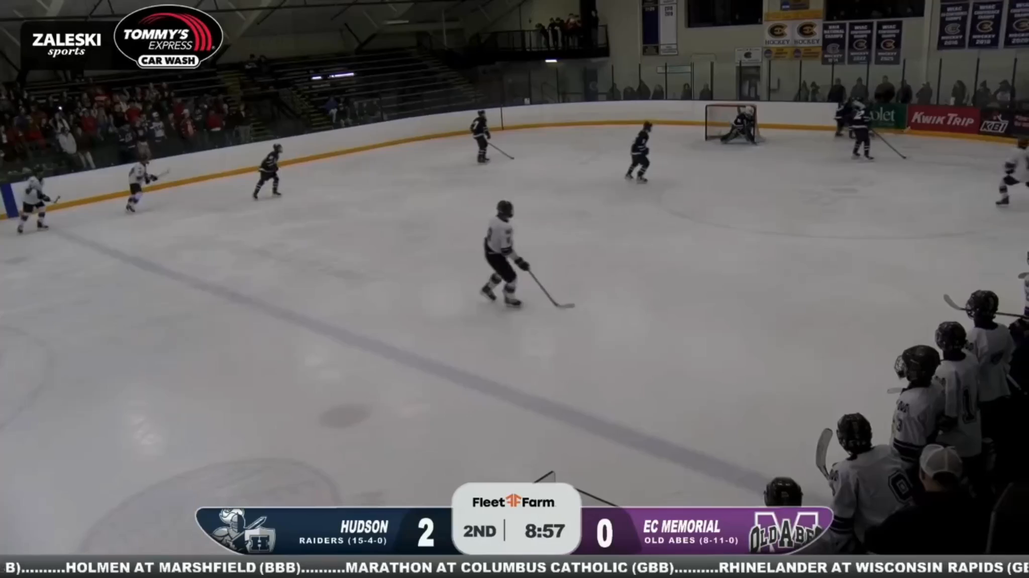 Carson Halseth's Goal vs. Hudson | Memorial HS USHS-WI