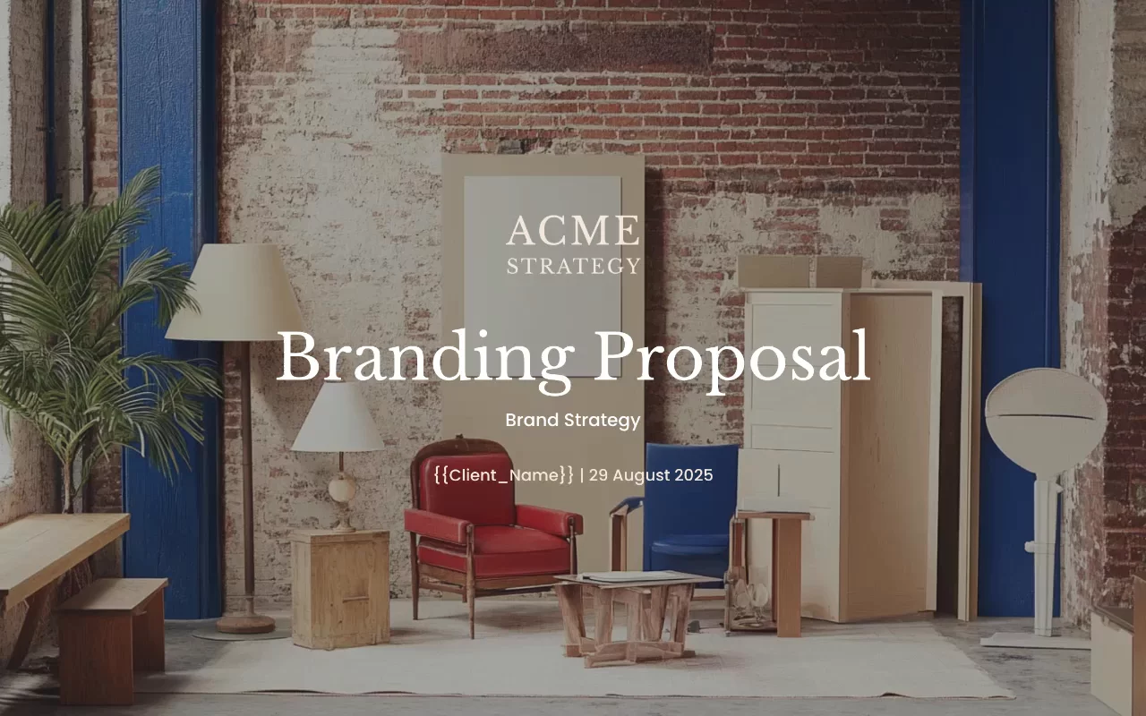 Preview of Branding Proposal Template