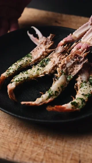 Grilled Langoustine with Herb Butter