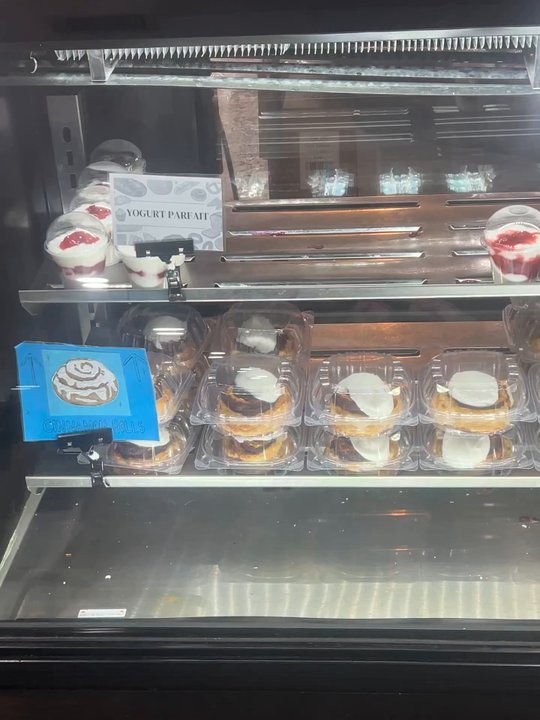 MAC-IES - Inside there's a bakery that they're connected to, these are some of their pastries. - Burgers Near Me - Galveston, Texas