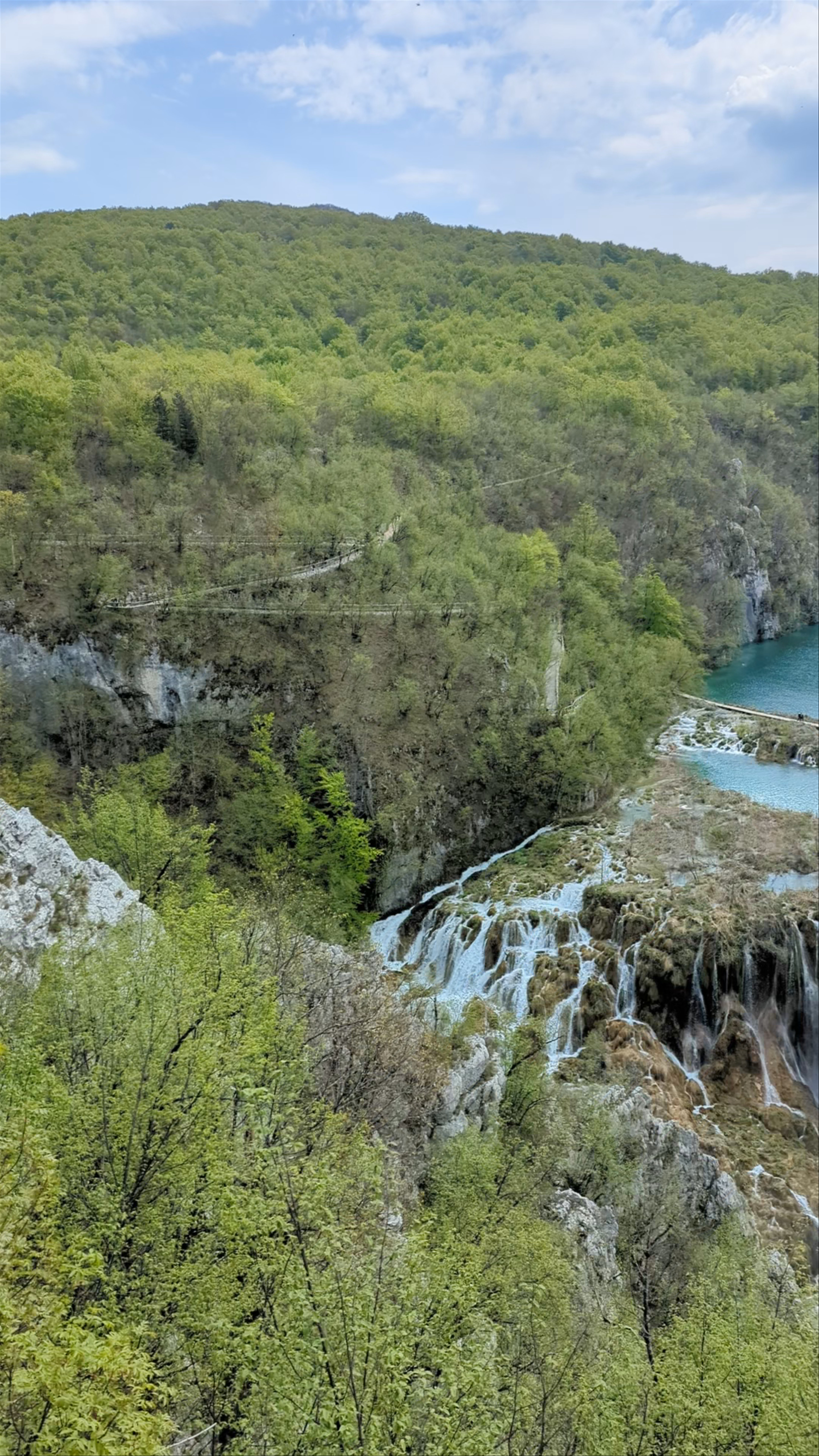 Plitvicke Jazera Waterfall view point