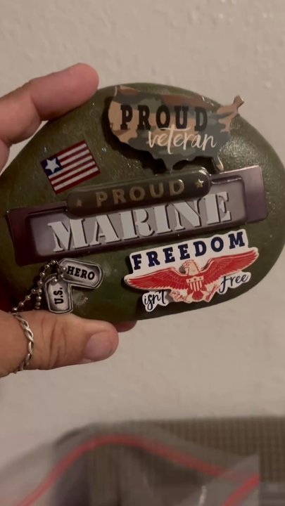 West Coast Specialty Coating - A rock I did for a veteran patient - Powder Coating Near Me - Concord, California