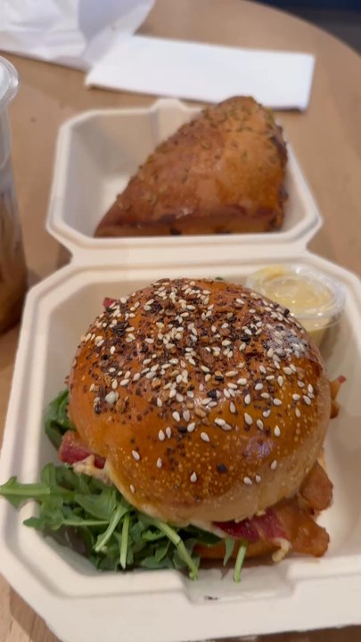 The Great North - Breakfast sandwich + Foldover Pizza + Pistachio Cold Brew = road-trip success!! - Coffee & Tea Near Me - Portland, Oregon