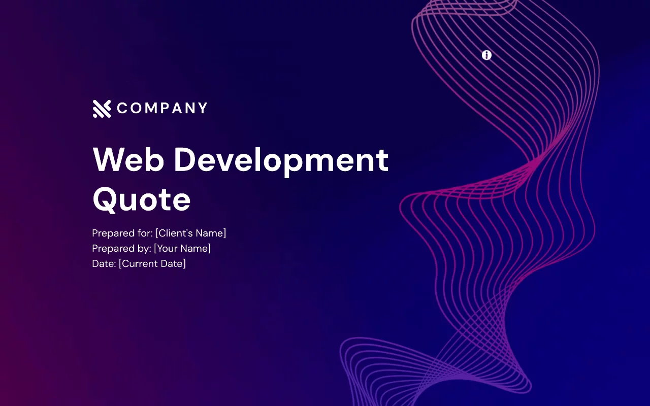 Preview of Web Development Agency Quote Template