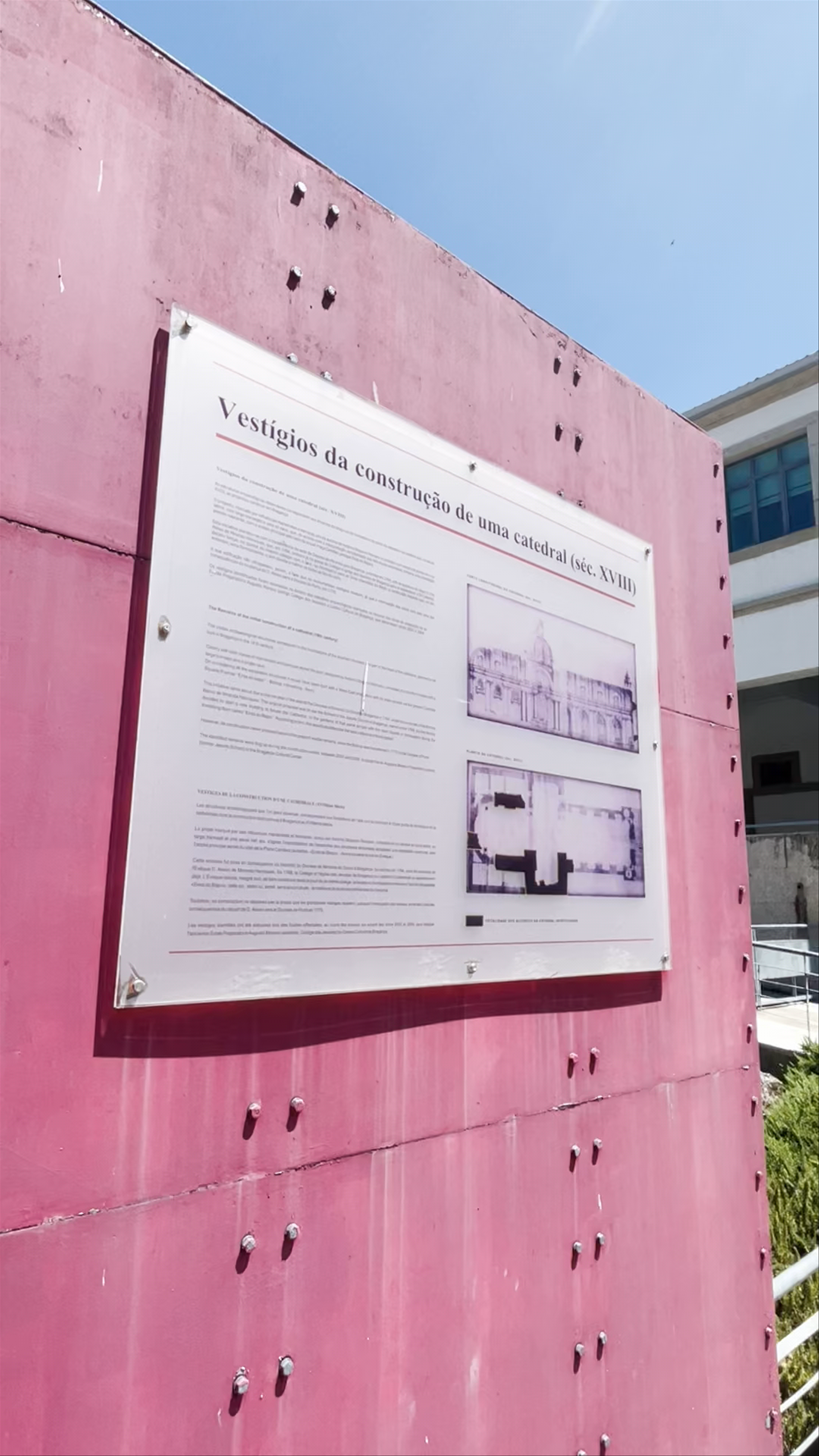 Historic Traces at Bragança Cultural Center: Cathedral Construction Remnants