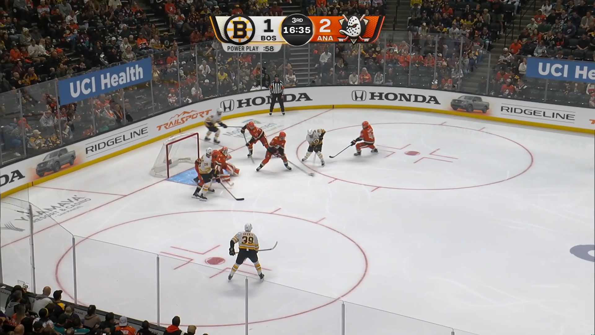 Bruins Power Play Strikes Three Times in Comeback Win Over Ducks · Oct. 16, 2026