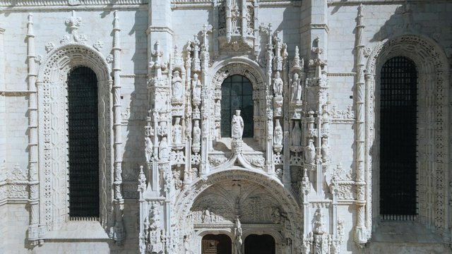 Architectural details of the Jeronimos Monastery