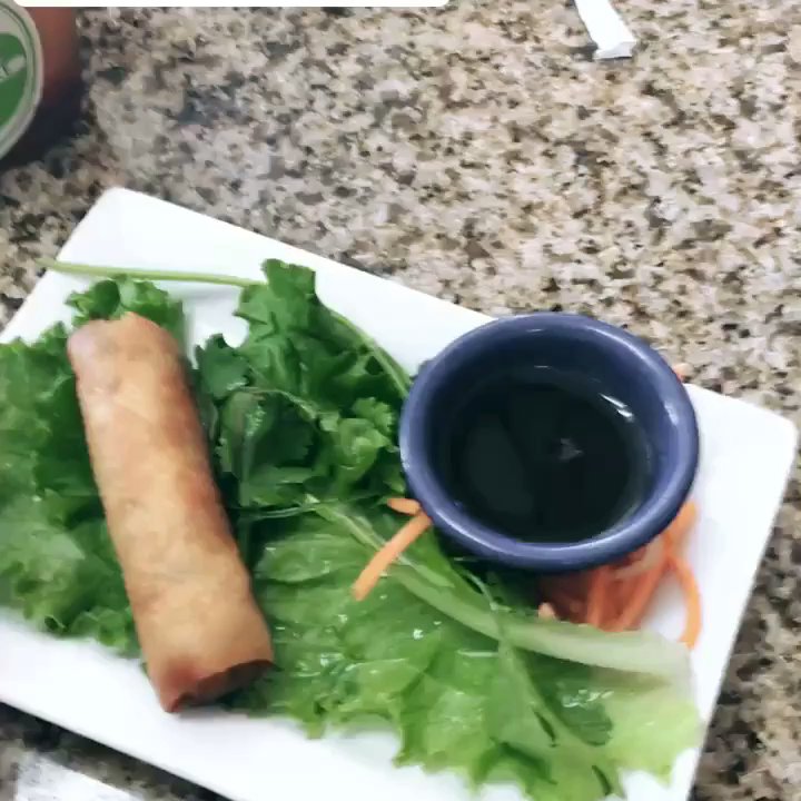 Pho Kimmy - Egg roll & Pho with Flank Steak & Thai Tea.... Delightful! - Vietnamese Near Me - Sharonville, Ohio