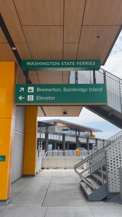 Seattle Ferry Terminal - Walking up to the term - Ferries Near Me - Seattle, Washington