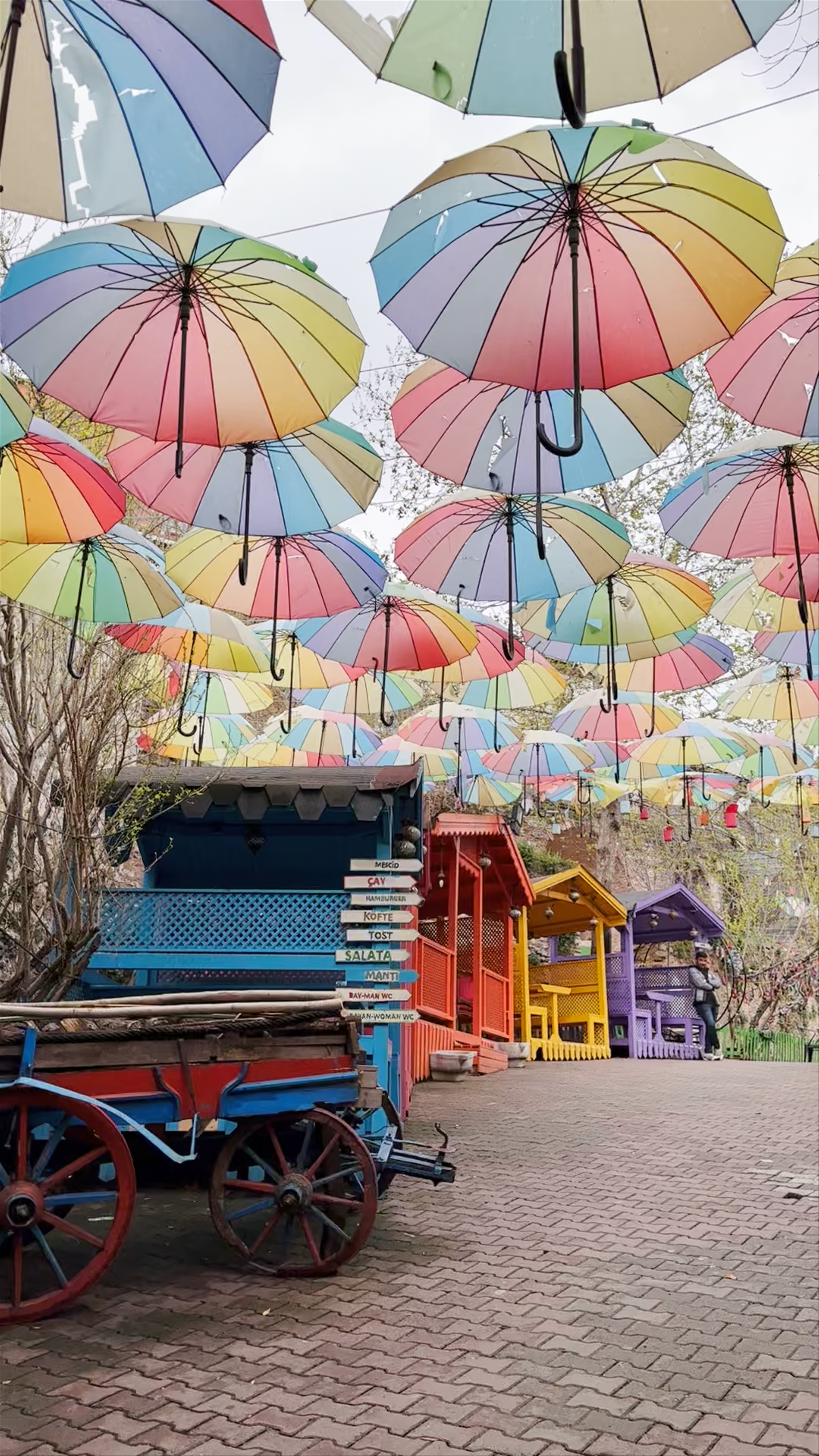Coloured Houses of Balat: A Vibrant Umbrella Wonderland in Istanbul
