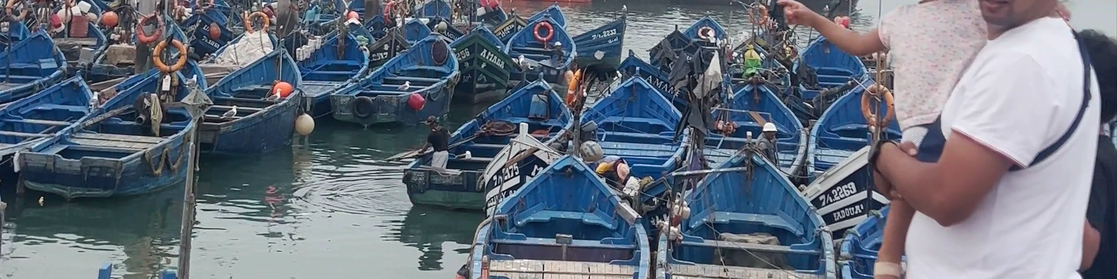 Essaouira fisherman boats