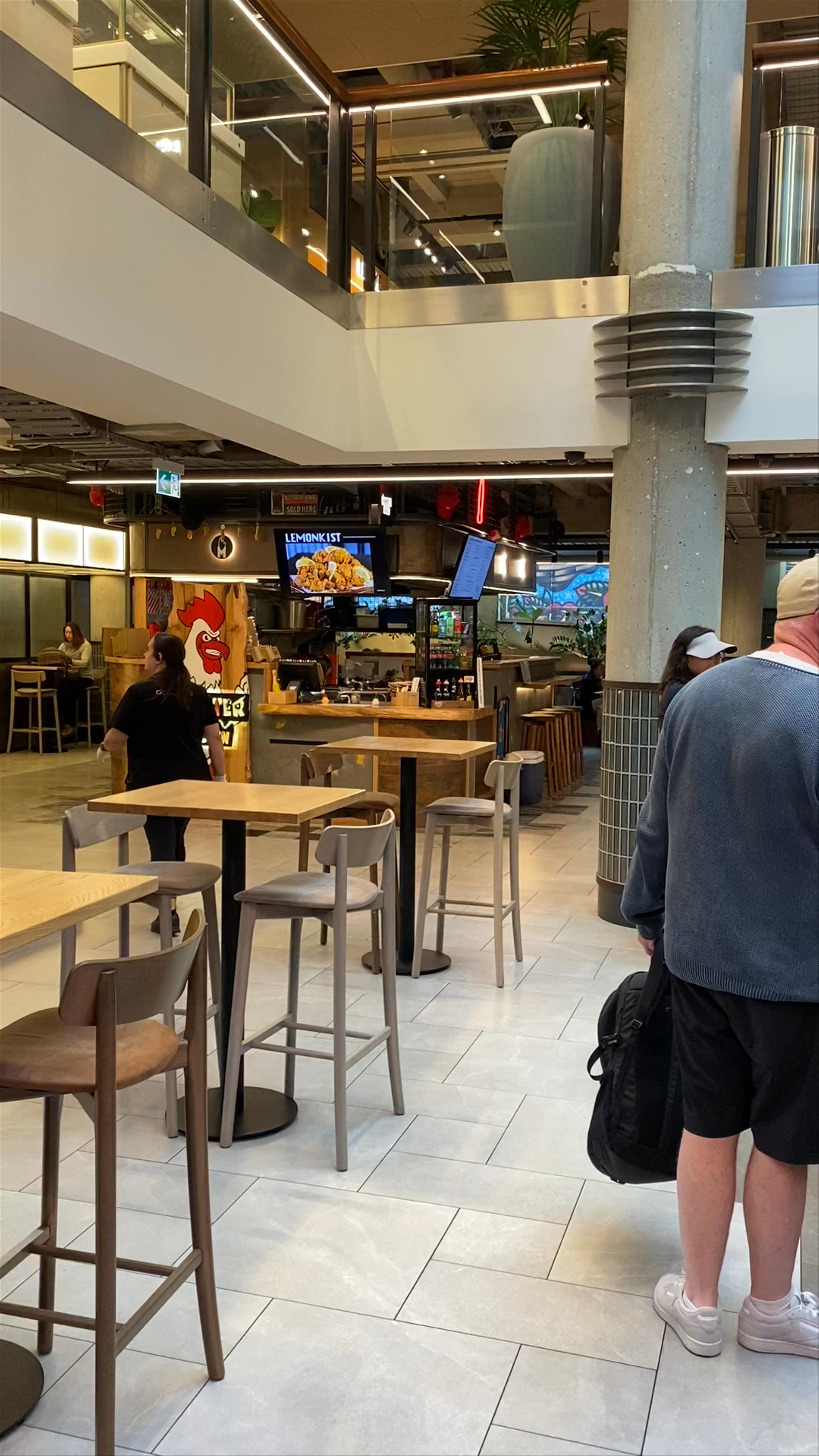 Vibrant Food Hall Scene at O'Connells, Queenstown