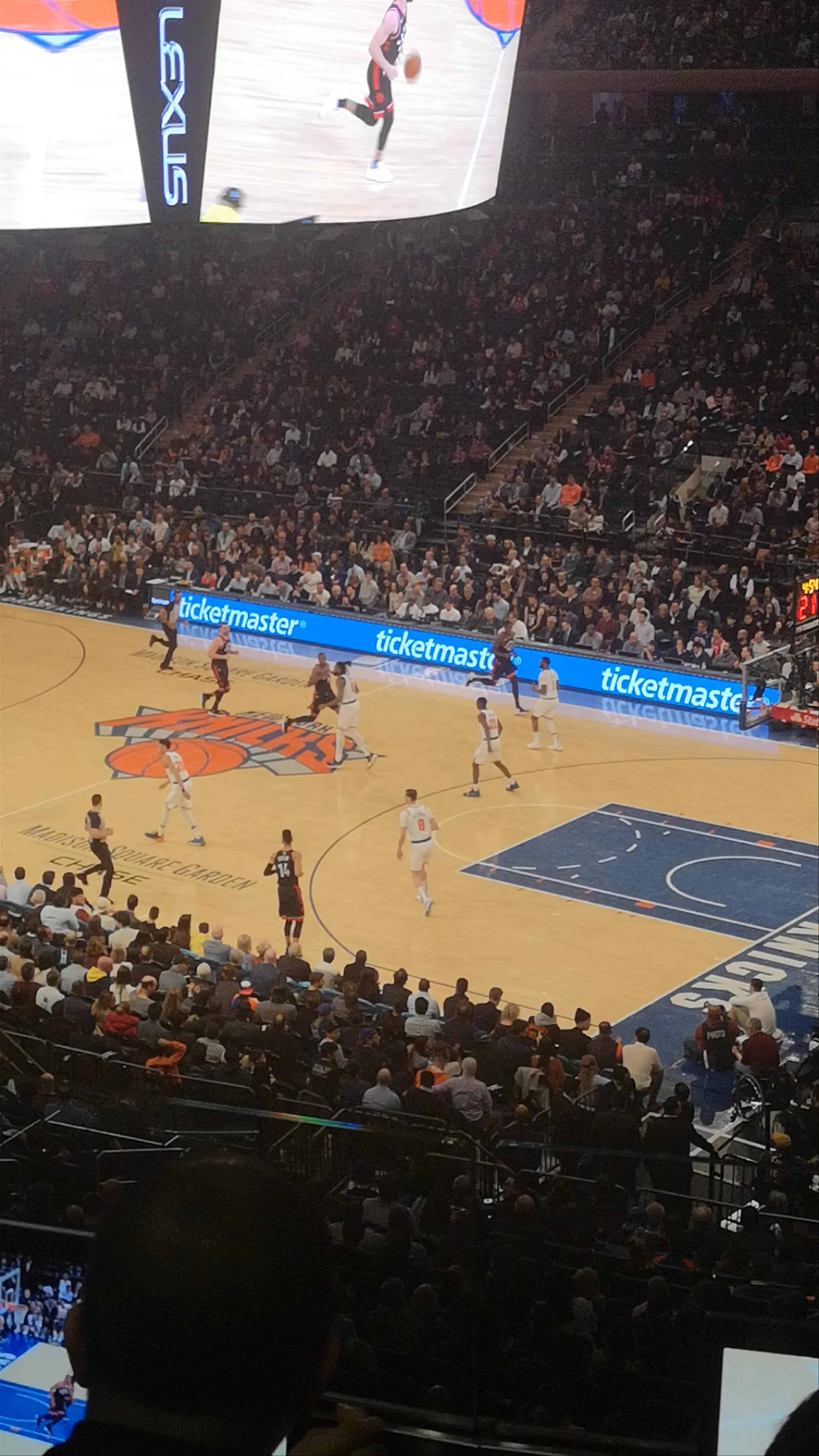 Electrifying NBA Game at Madison Square Garden, New York