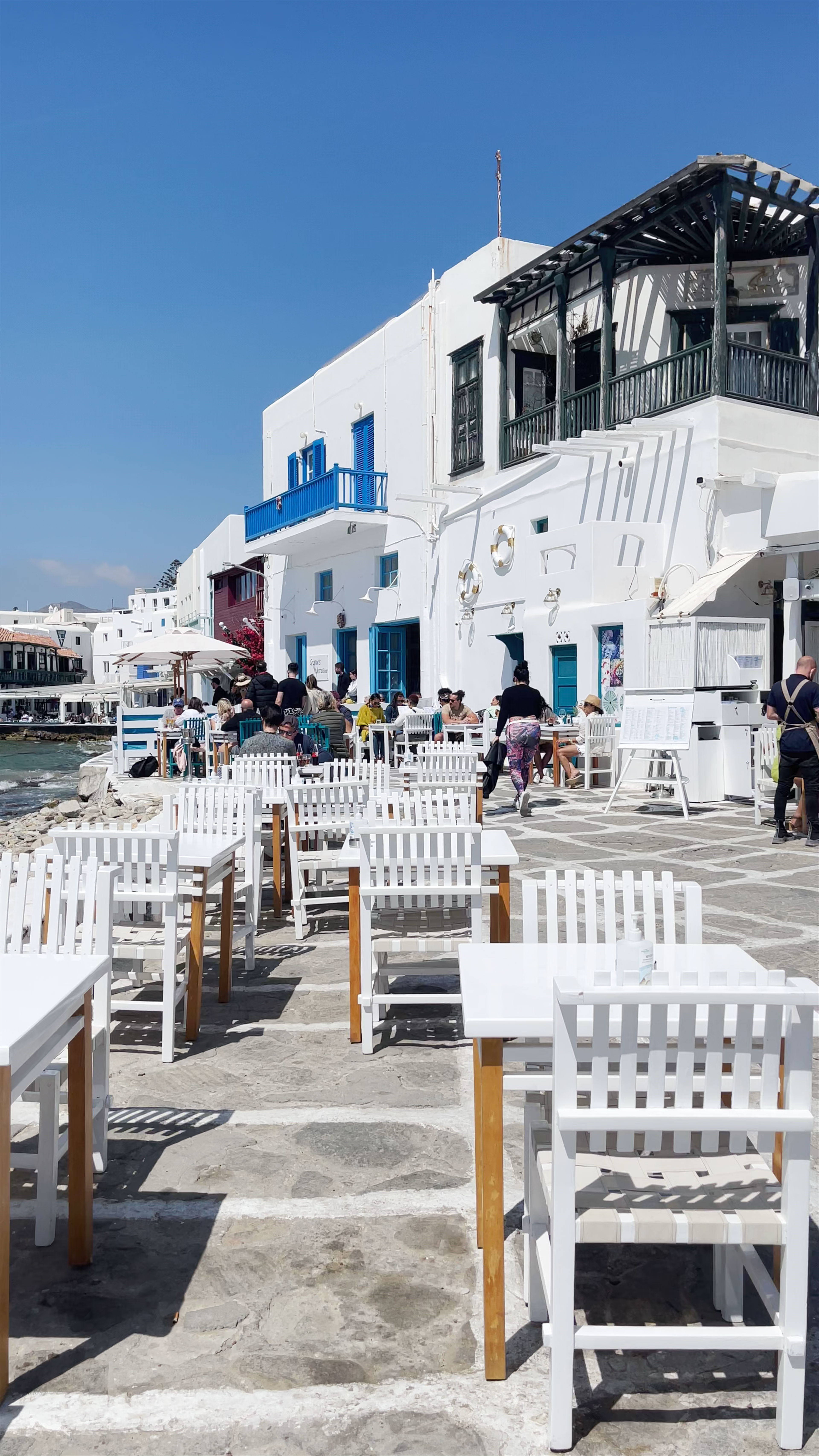 Little Venice, Platis Gialos: A Sunlit Coastal Escape in Lipsi, Greece
