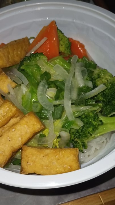 Pho House - To Go Tofu Pho - I love how they pack the food in bowl ready to eat - Vietnamese Near Me - Slidell, Louisiana