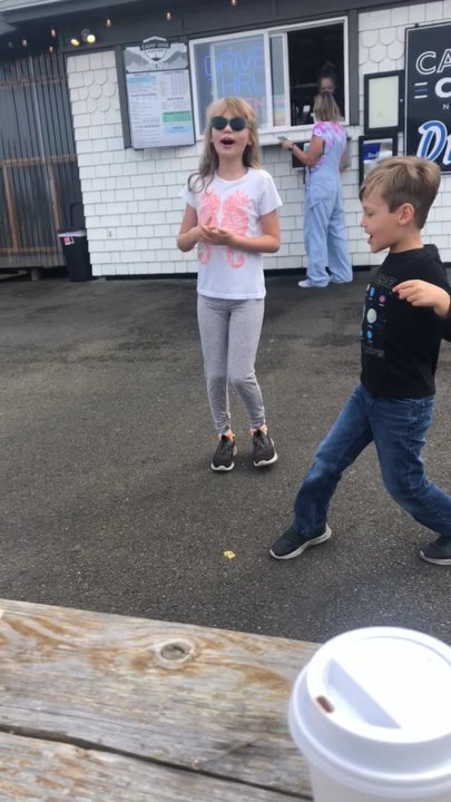 Camp One Coffee - "It's Raining Donuts" as performed by Amelia & Henry: a serenade to the magic of Camp One Coffee - Coffee & Tea Near Me - Newport, Oregon