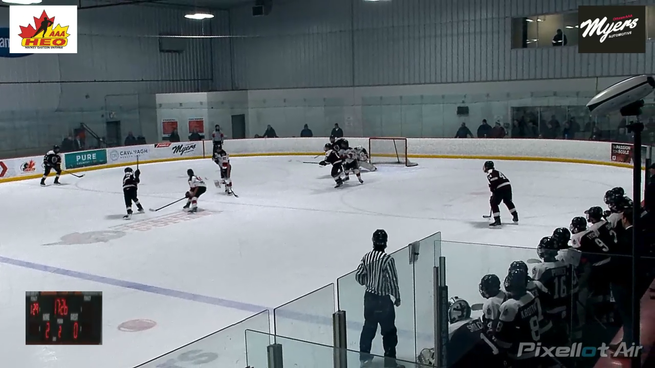 #19 Maroon - Braeden McColgan's PP Goal for Ottawa Valley Titans U15 vs Myers
