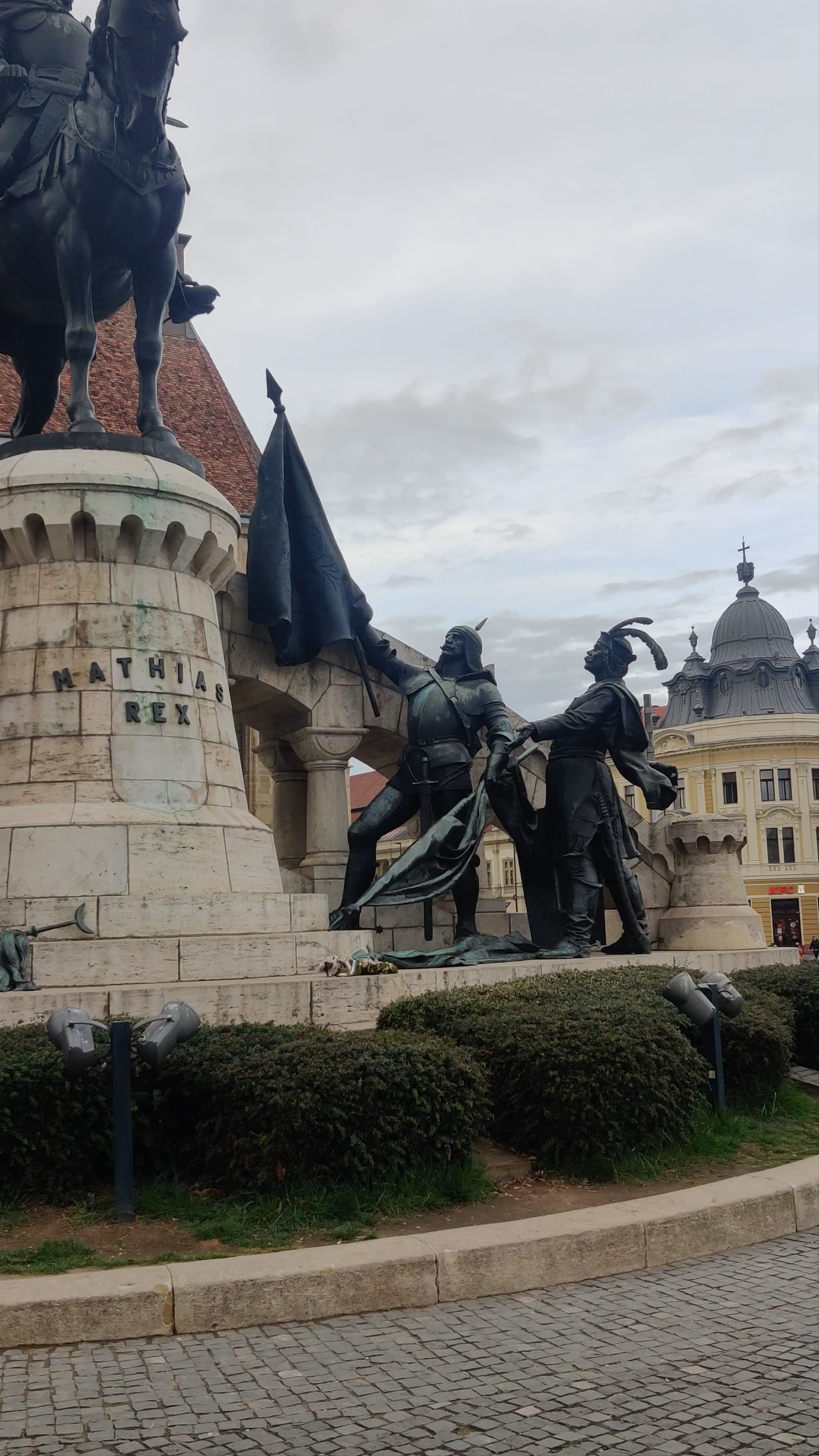 Matthias Corvinus Statue at Piața Unirii, Cluj-Napoca