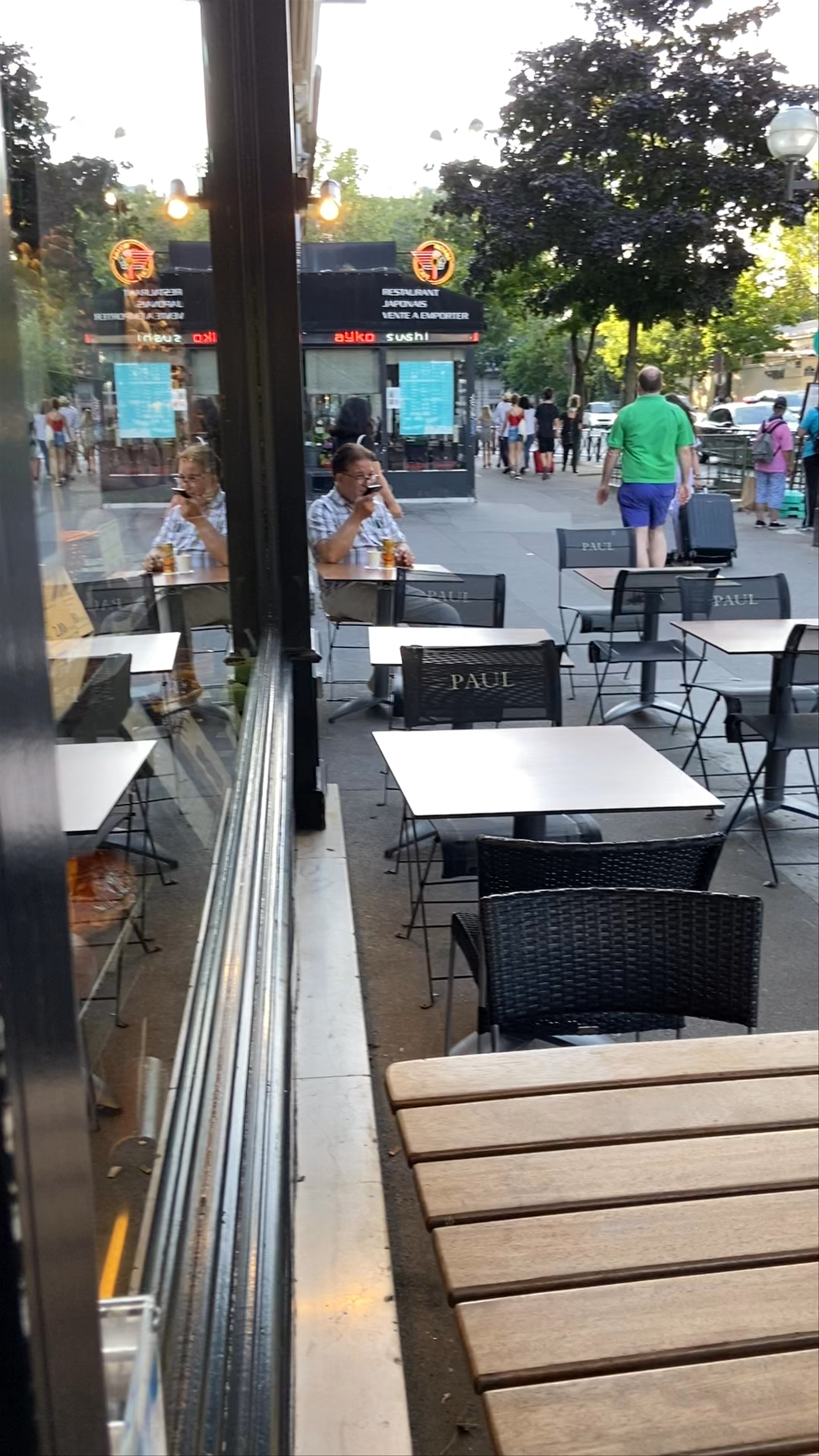 Evening Vibes at Paul Bakery Cafe, Place Denfert-Rochereau, Paris