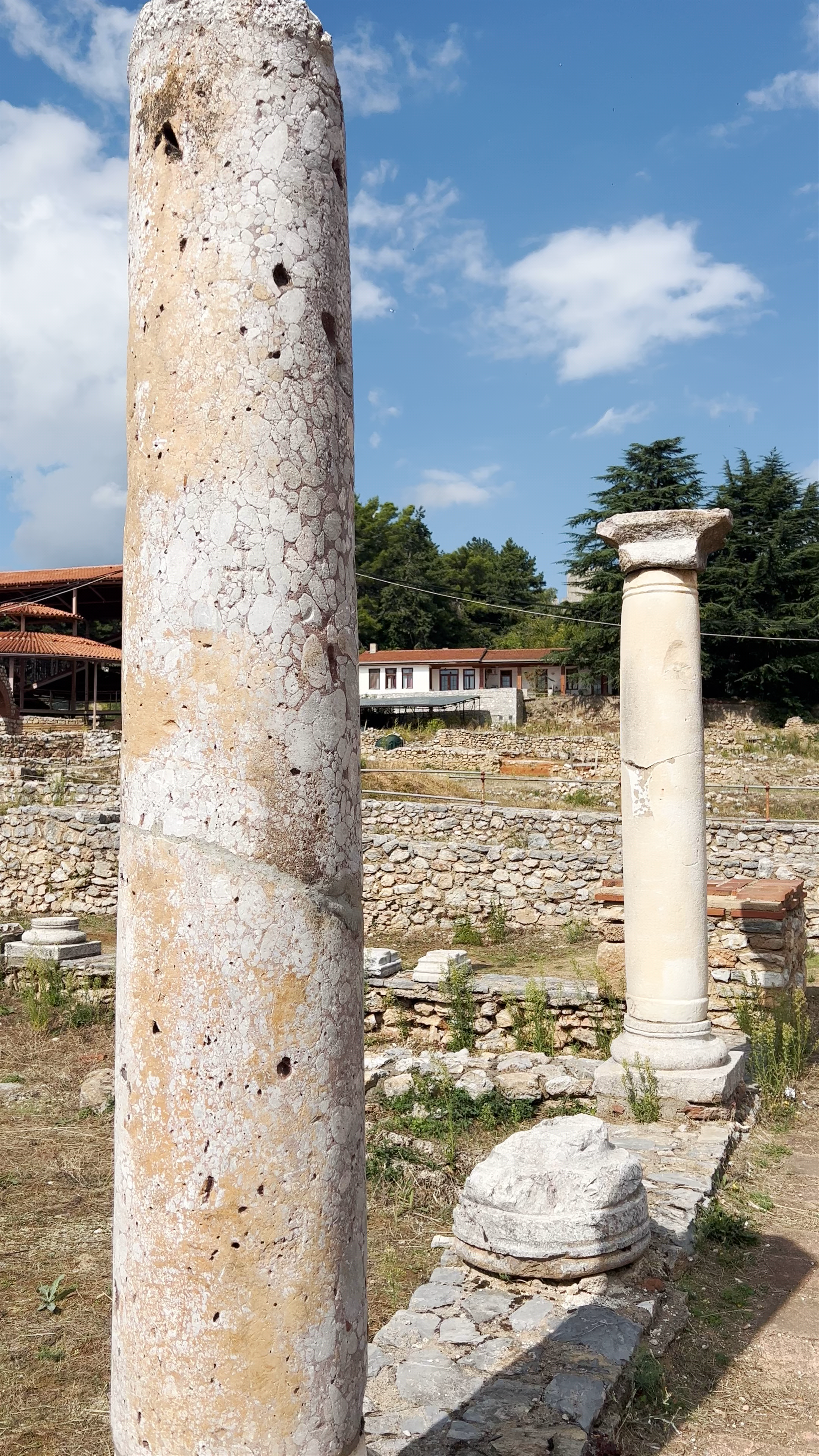 West Clover Shaped Basilica Ruins in Ohrid, North Macedonia