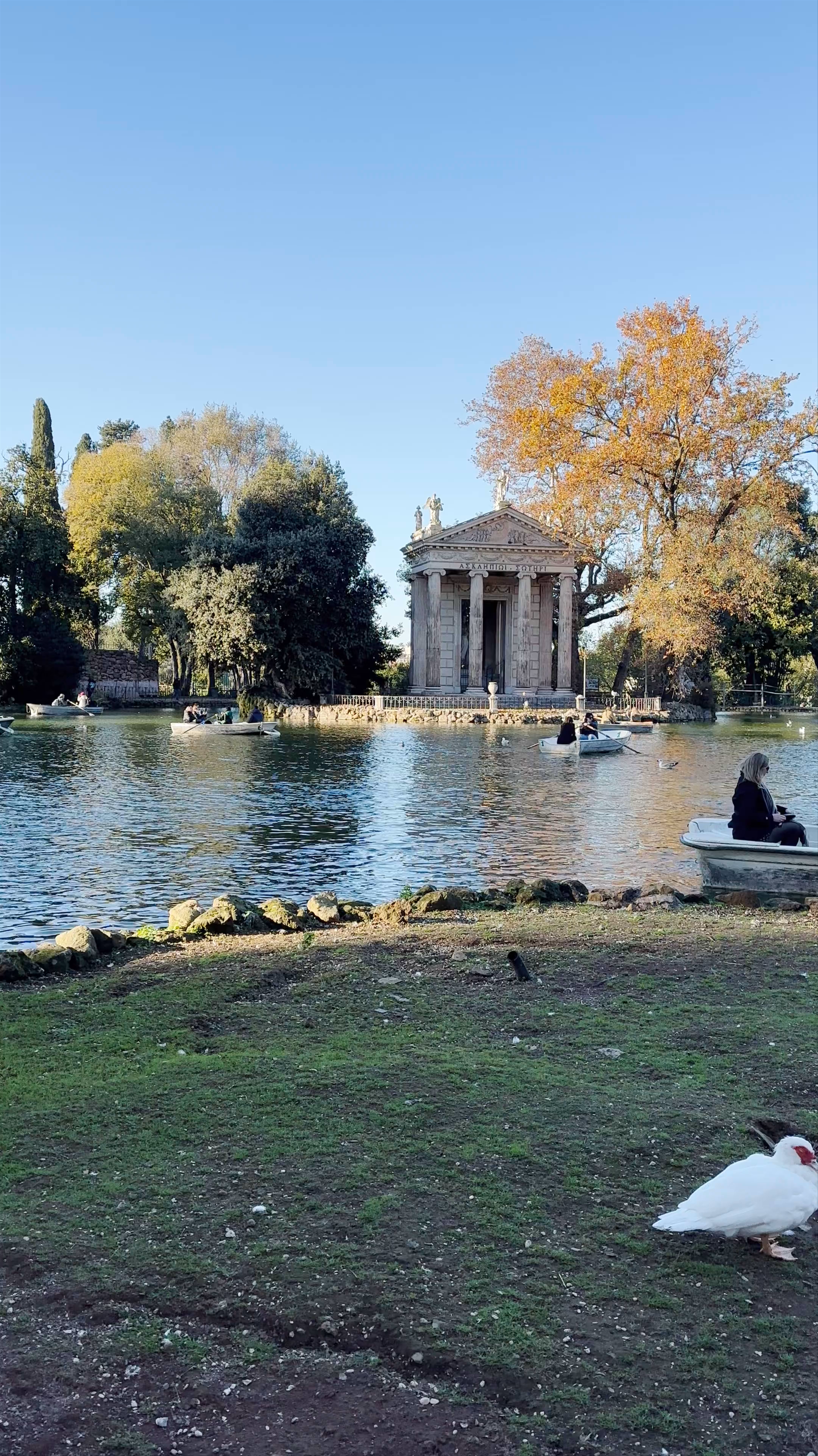 Villa Borghese: Serene Autumn Escape in Rome's Historic Gardens