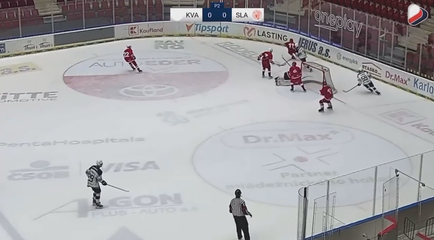 Maxim Isaev's goal for HC Slavia Praha U15 against KV
