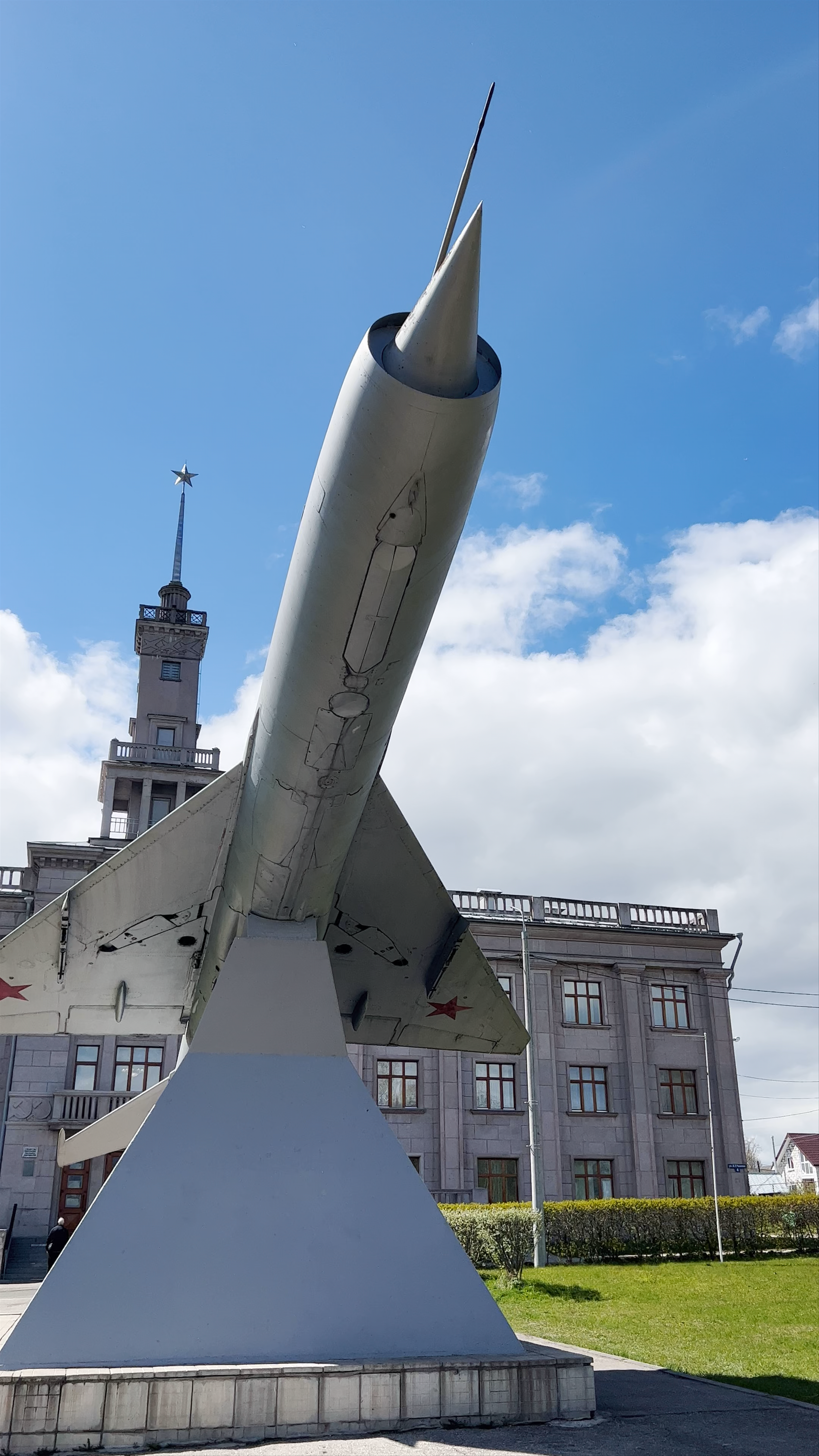 Soviet-Era Jet Monument in Chkalovsk, Russia