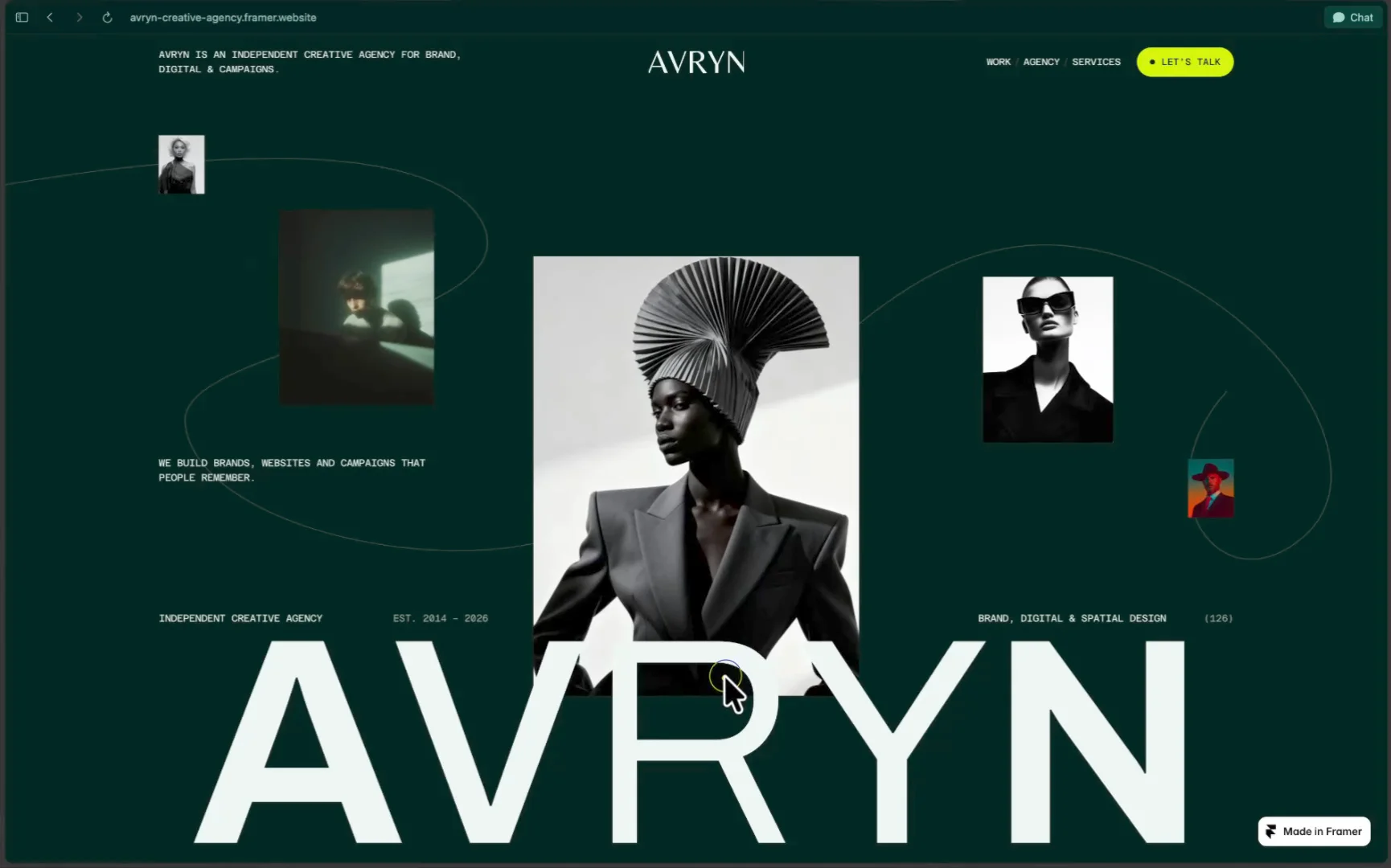 We’re about to launch AVRYN, our new Framer template for creative agencies and studios.
