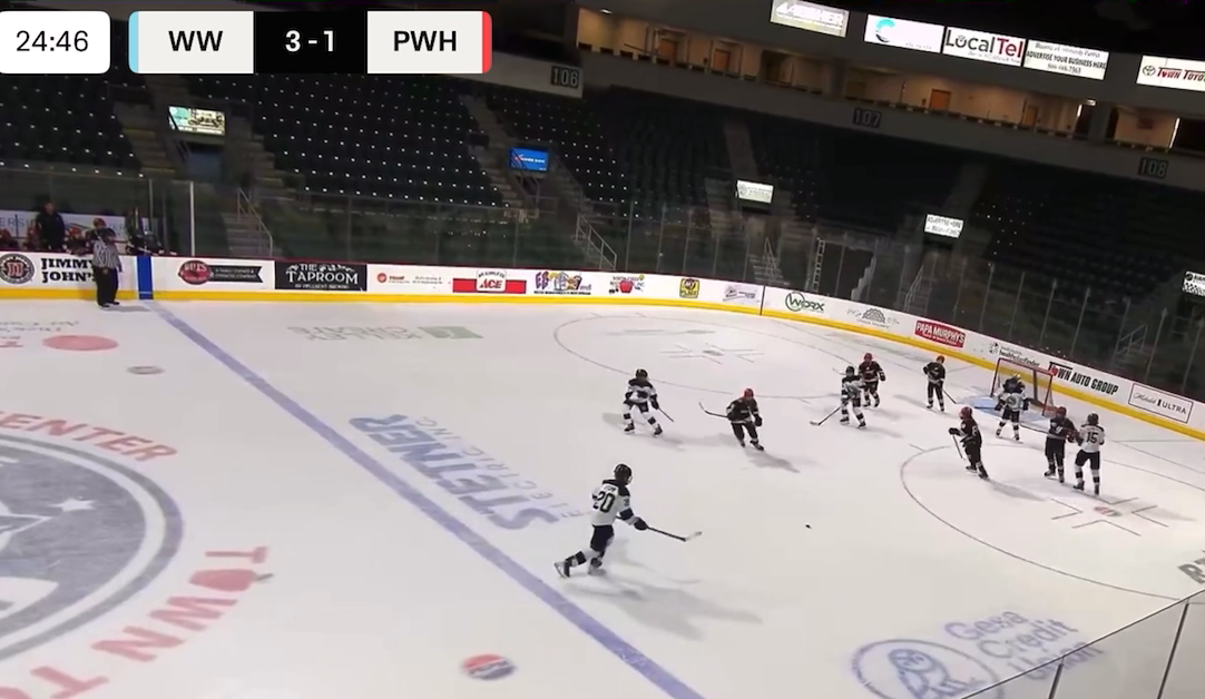 Connor Stump's Slap Shot for Wenatchee Wild 14U AAA
