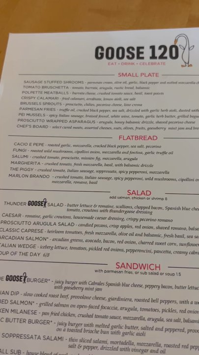 Goose120 - Italian Near Me - Omaha, Nebraska