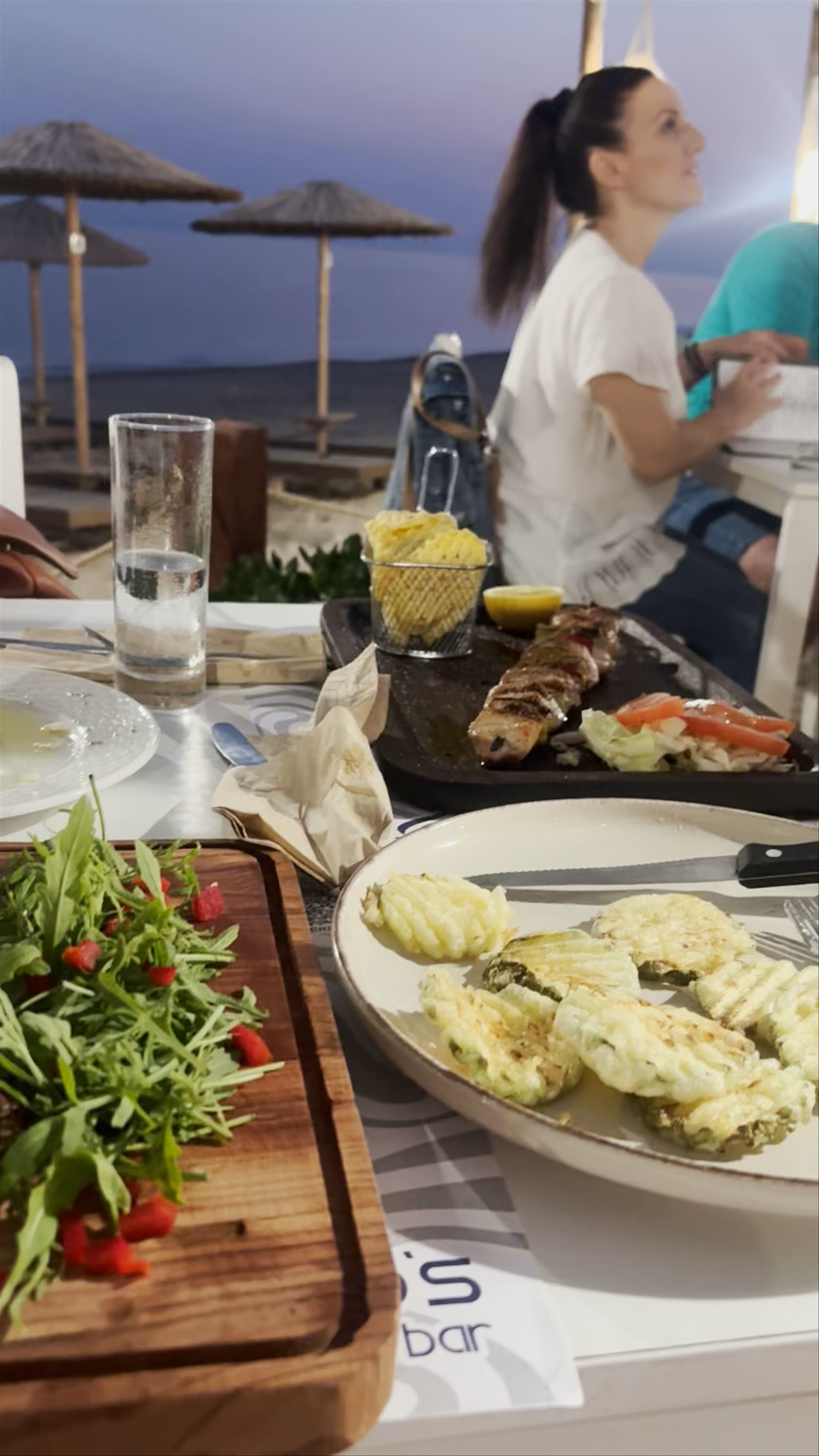 Evening Dining By the Sea at Rodolfo's Restaurant & Bar, Limenaria