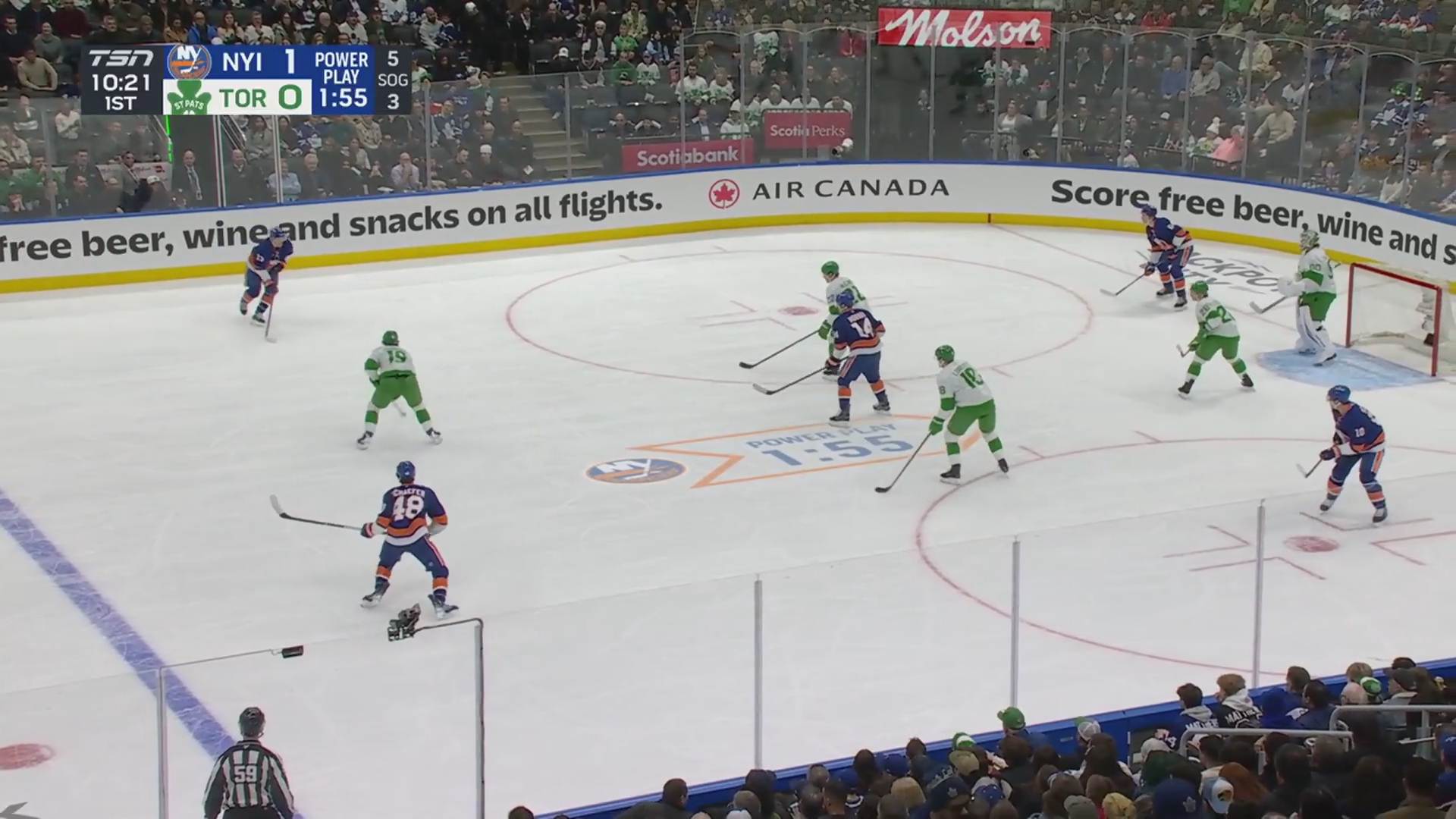 Barzal sets up Schenn's first as an Islander in Toronto · Mar 17, 2026