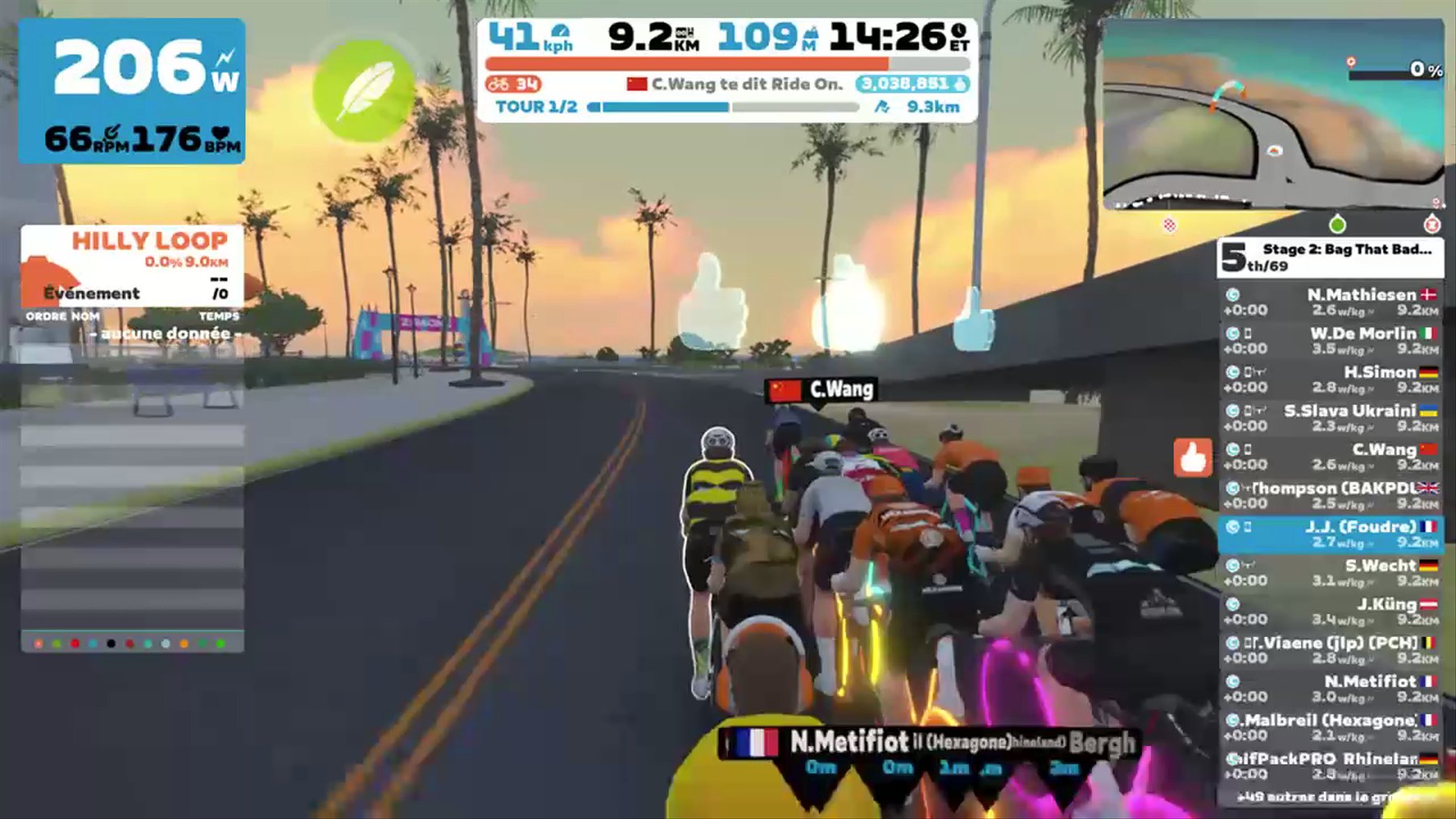 Zwift - Race: Stage 2: Bag That Badge - Hilly Route Reverse (C) on Hilly Route Reverse in Watopia