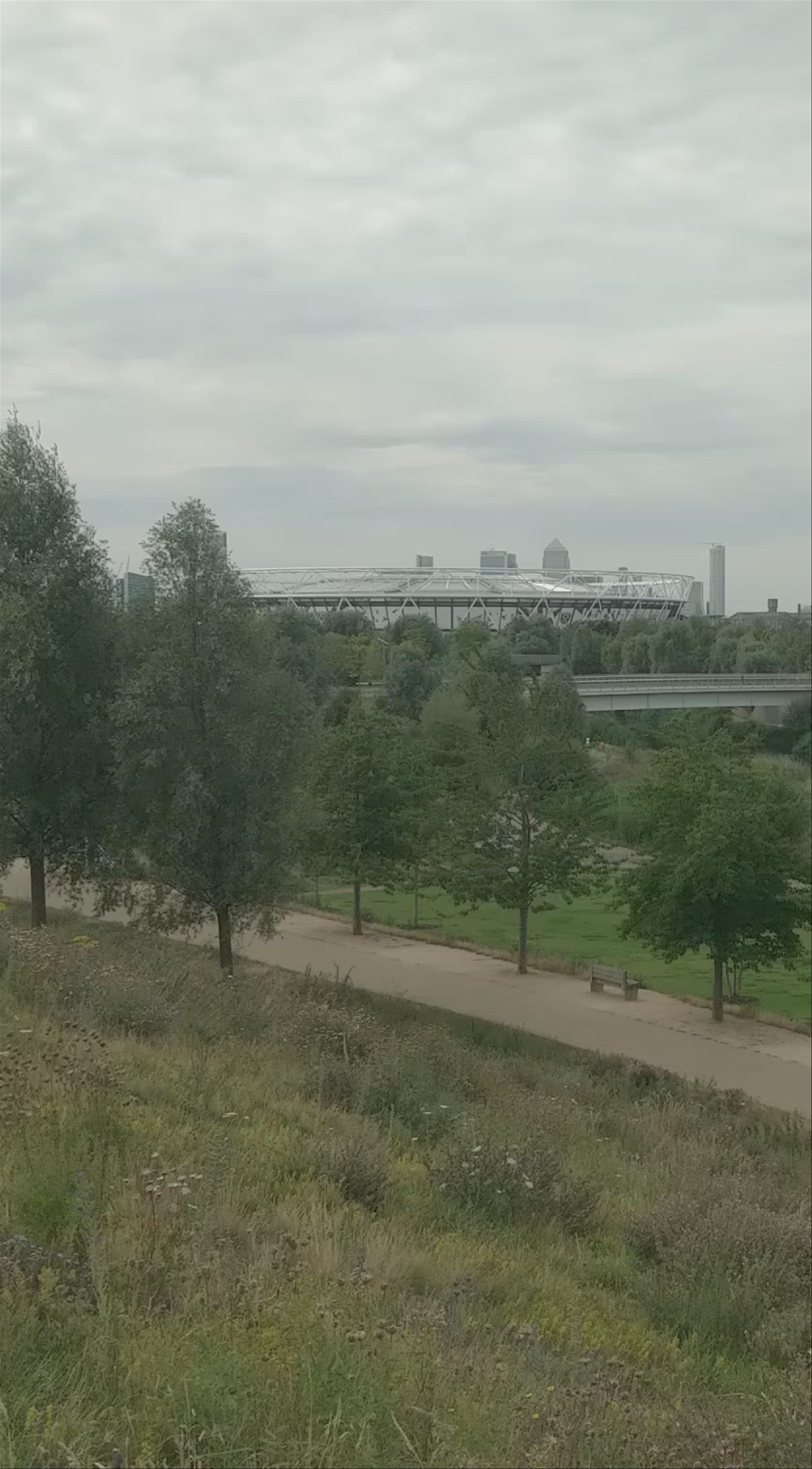 Serene Green Walk at Olympic Park, London