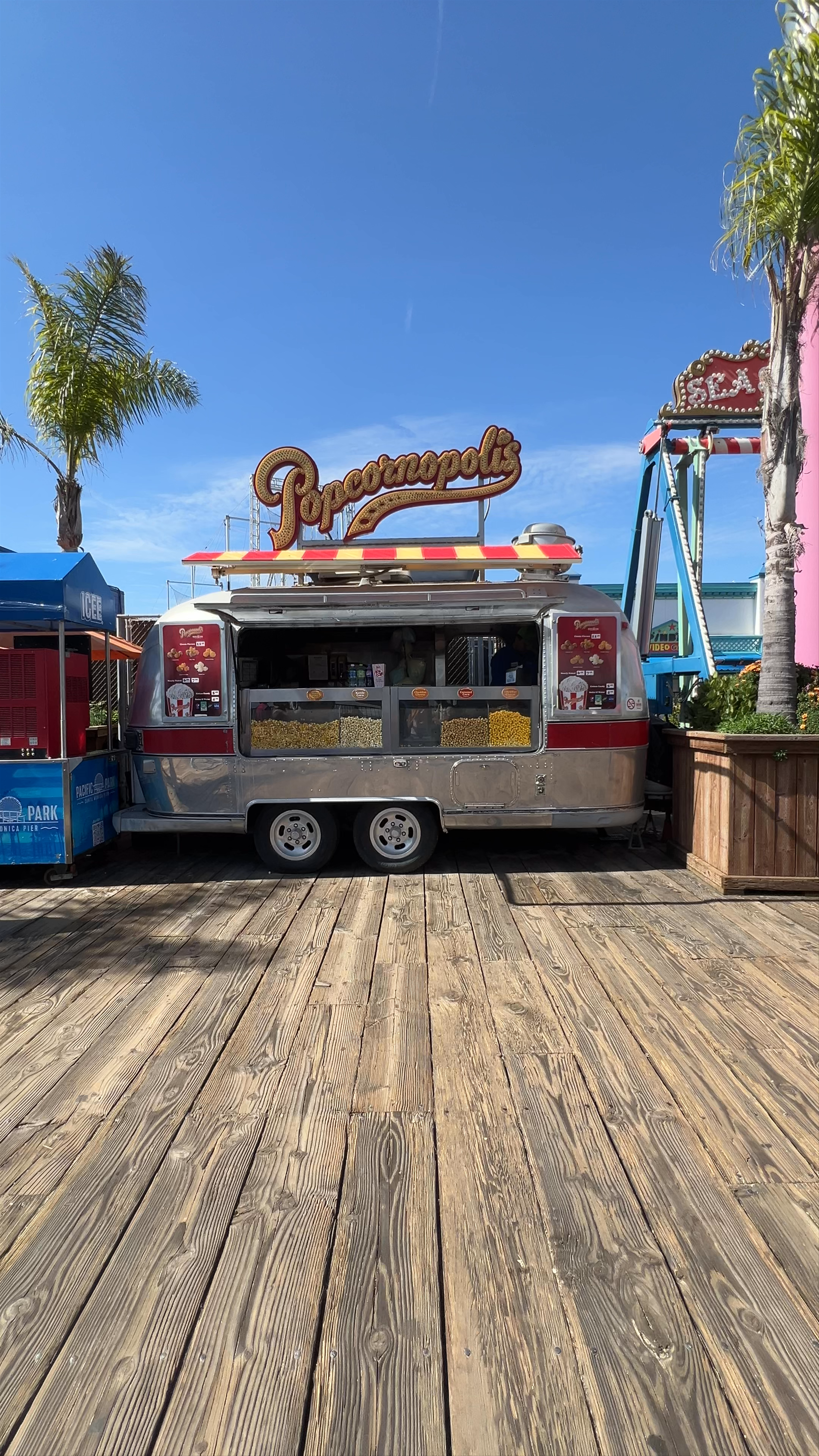 Santa Monica Pier Carousel Popcorn Stand Vibes
