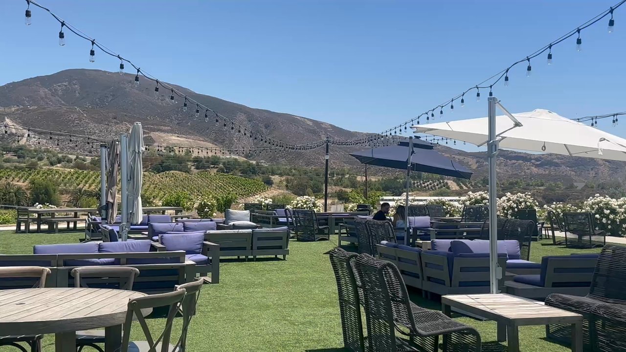 Altisima Winery - Beautiful lounge area to sit and enjoy some wine along with the beautiful views. - Wineries Near Me - Temecula, California
