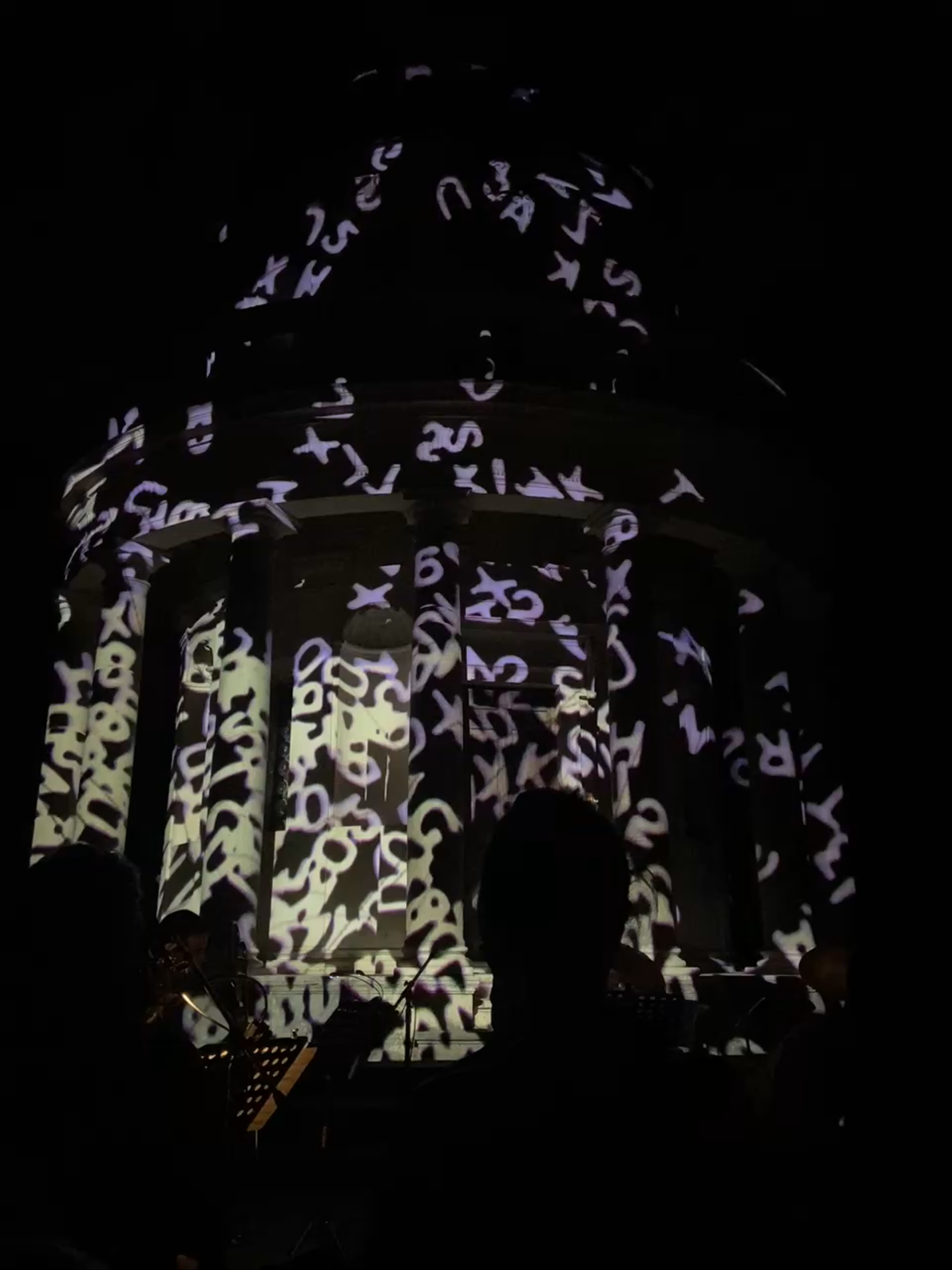 Nighttime Art Projection at Spanish Royal Academy in Rome