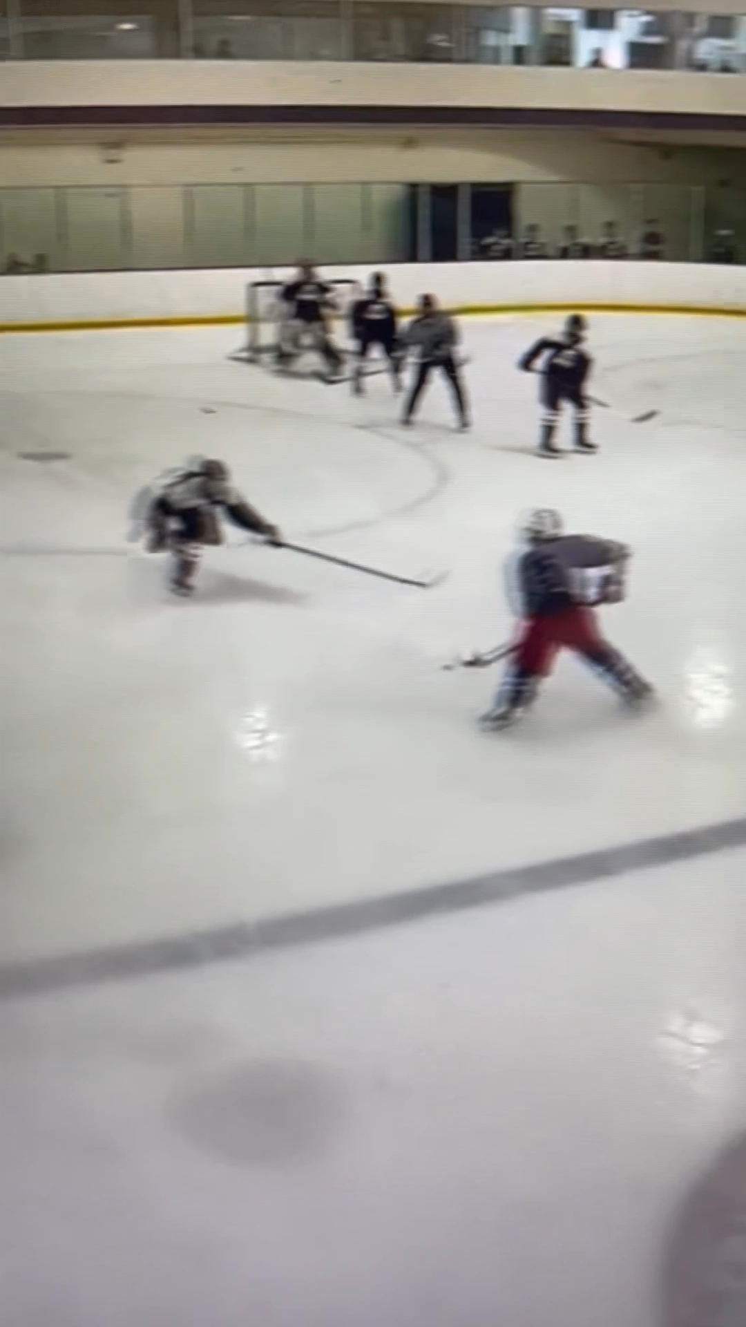 Blue line possession.