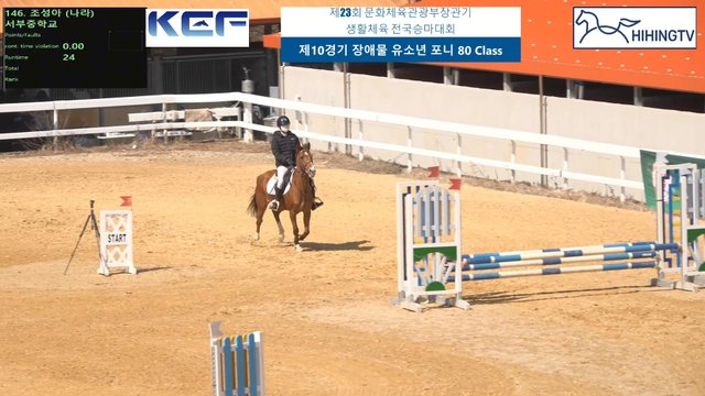 조성아 (나라) — 제23회 문화체육관광부장관기 생활체육 전국승마대회 (마장마술&생활체육&유소년) · 장애물 80cm
