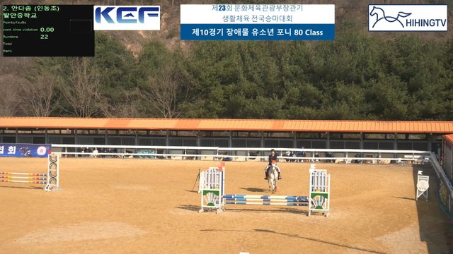 안다솜 (인동초) — 제23회 문화체육관광부장관기 생활체육 전국승마대회 (마장마술&생활체육&유소년) · 장애물 80cm