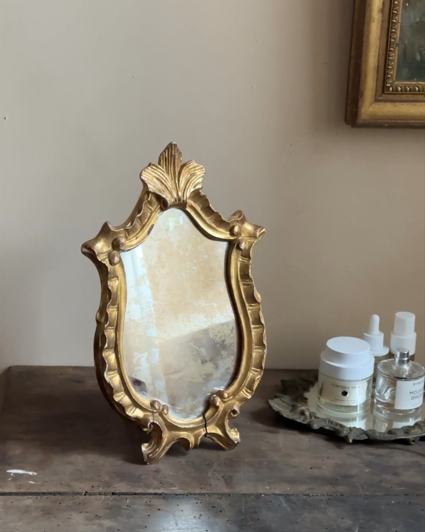 Gilt Vanity Mirror