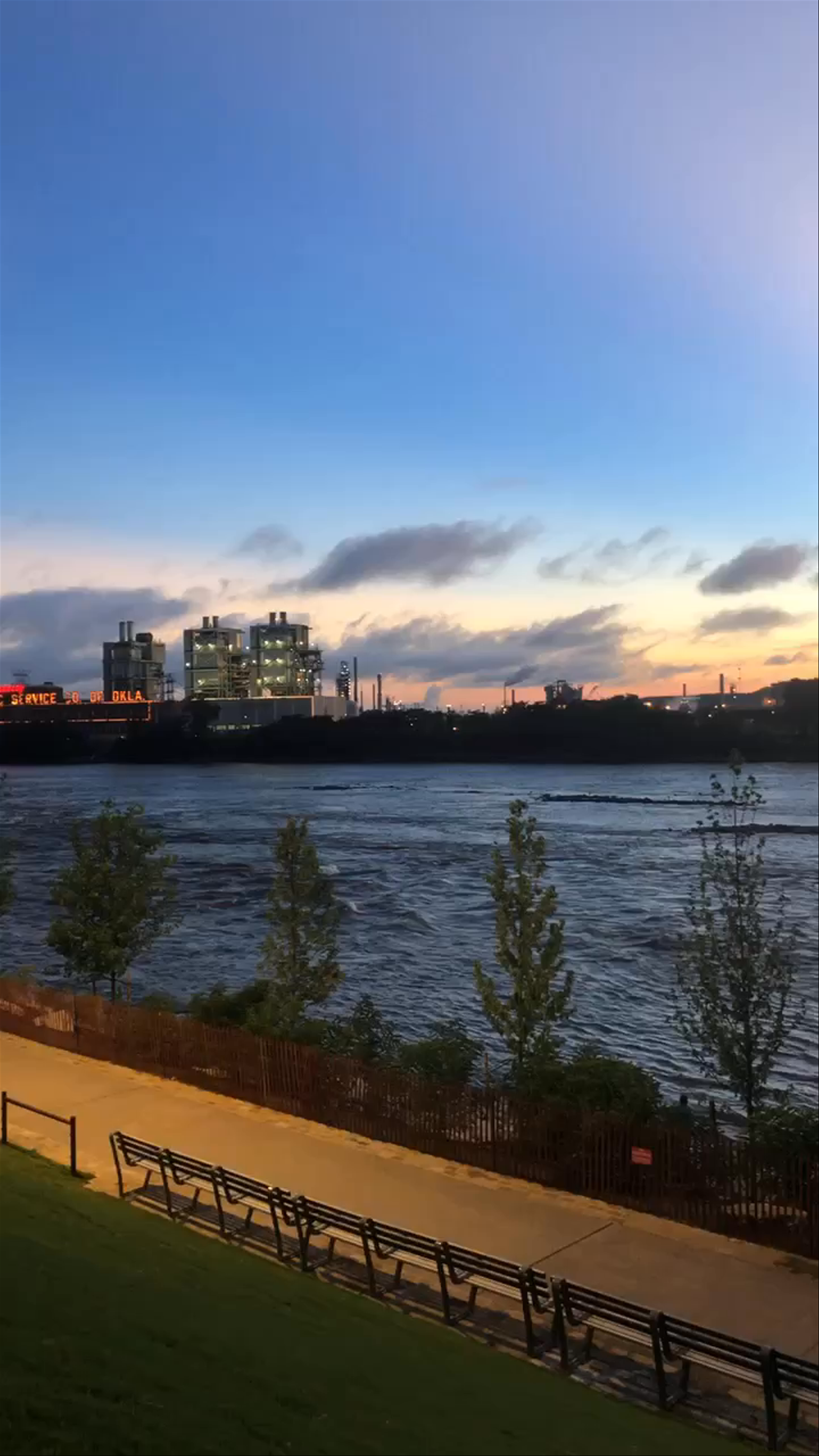 Sunset Serenity by the River at Gathering Place, Tulsa