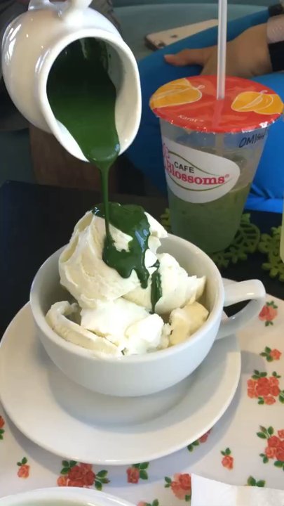 3 Blossoms Cafe - Matcha Affogato - Bubble Tea Near Me - Westminster, California