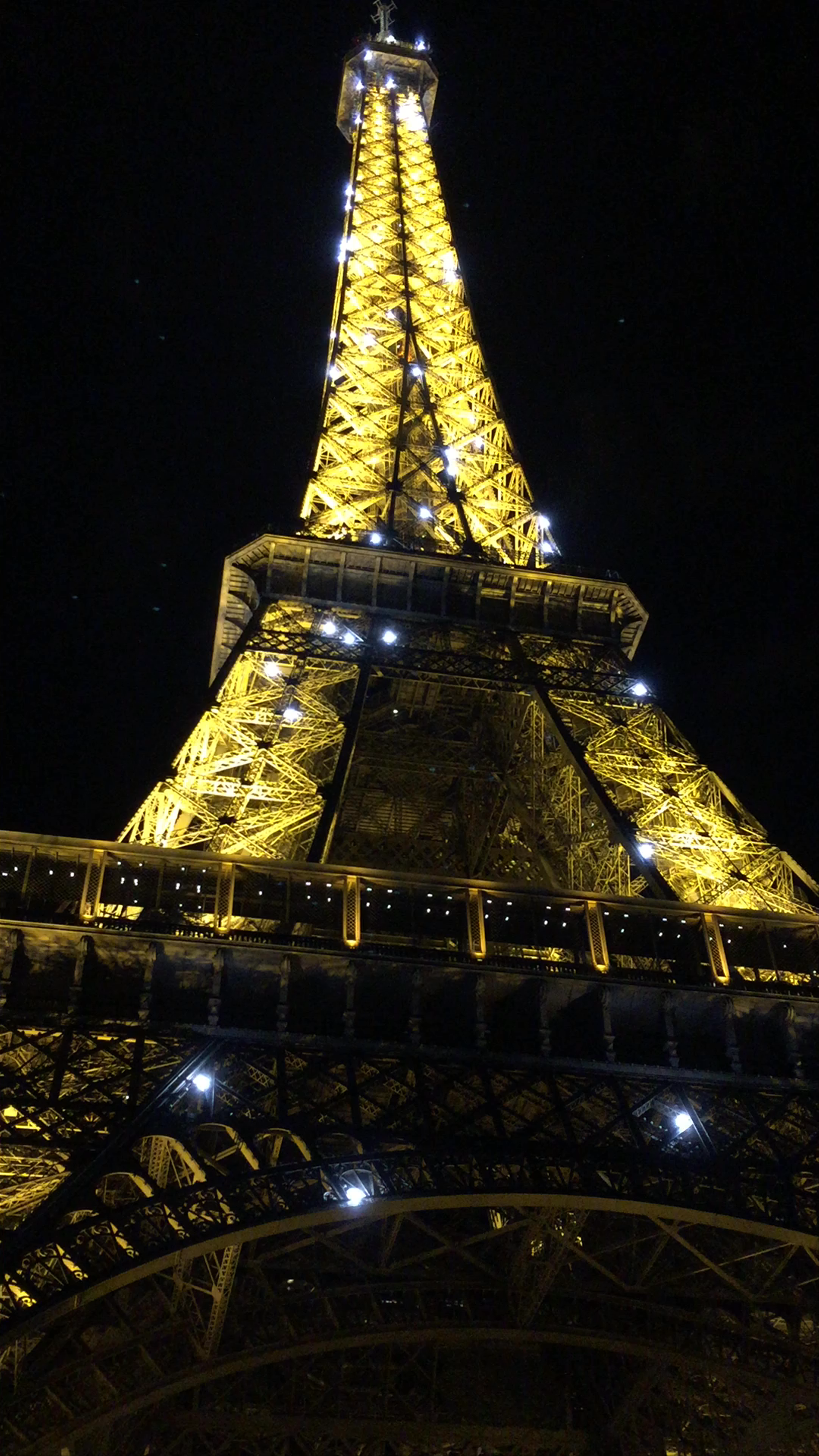 Eiffel Tower Illuminated: Paris Nighttime Magic