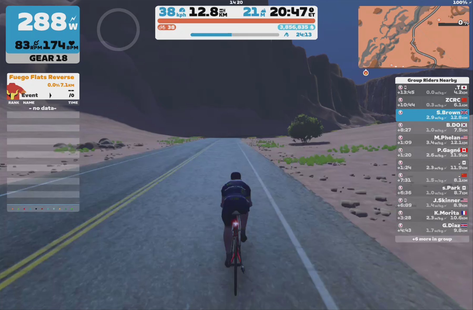 Zwift - Group Workout: Epictour - Structured Workout on Tempus Fugit in Watopia