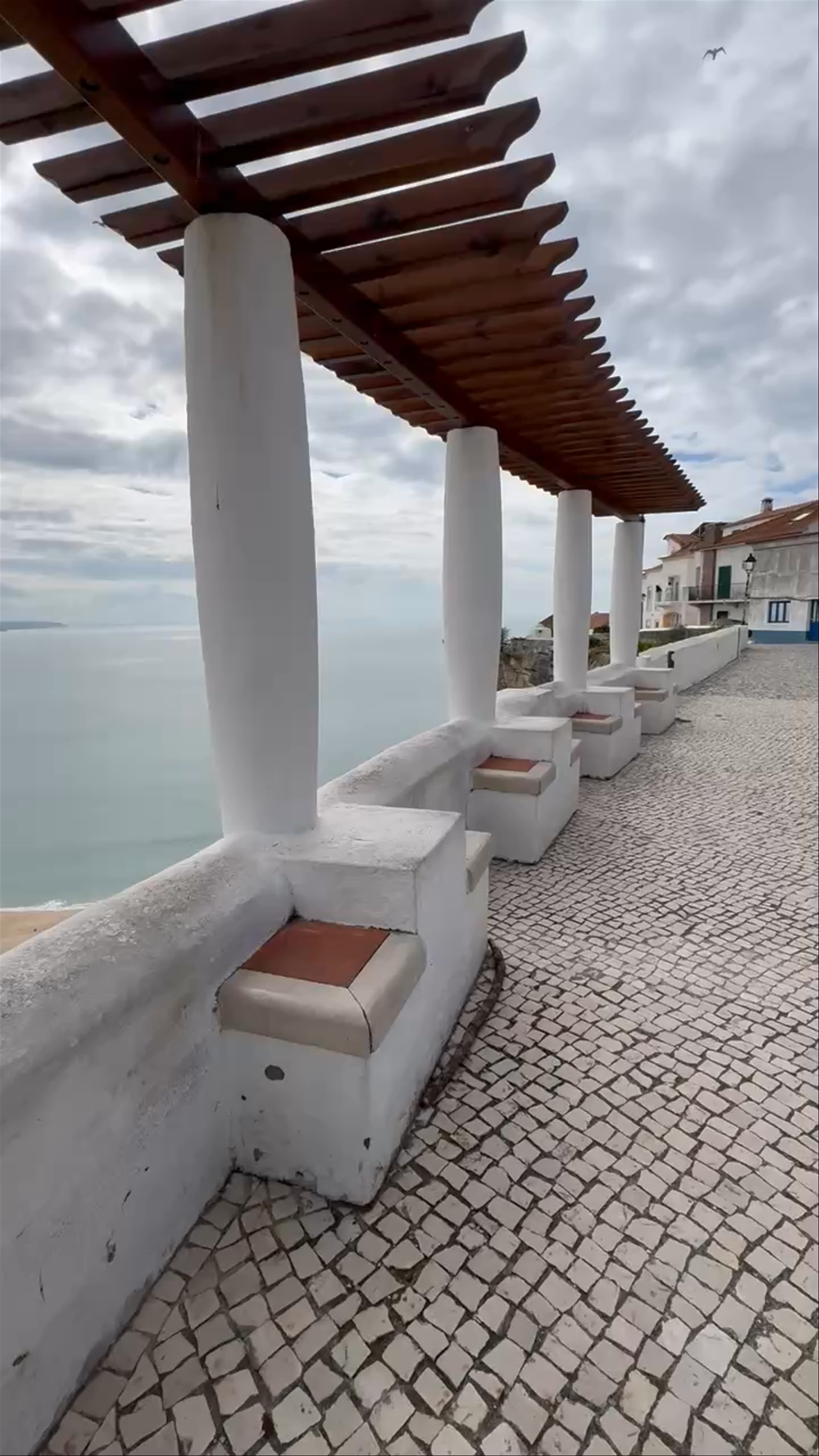 Panoramic View from Rua do Horizonte, Nazaré, Portugal